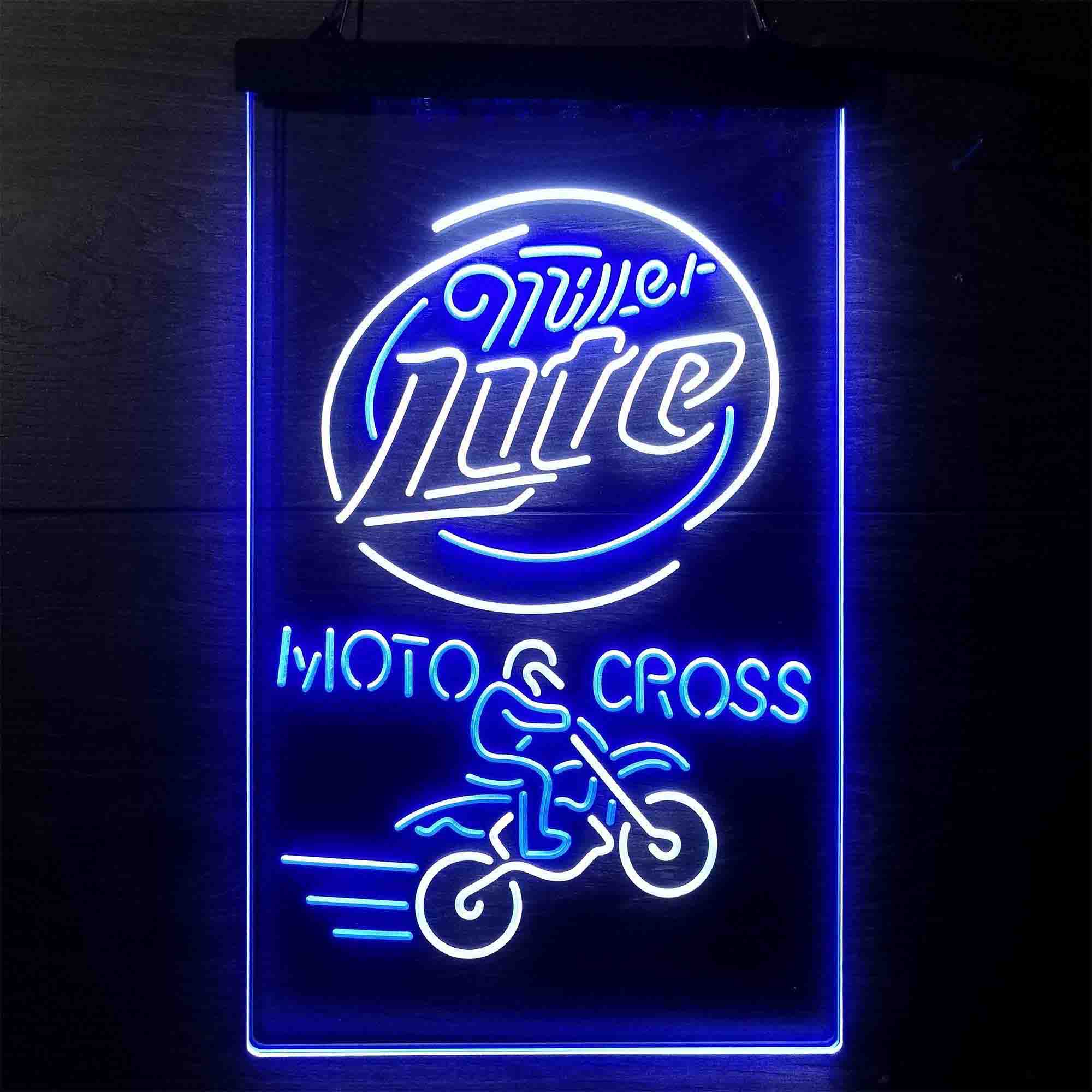 Miller Lite Motocross Neon LED Sign