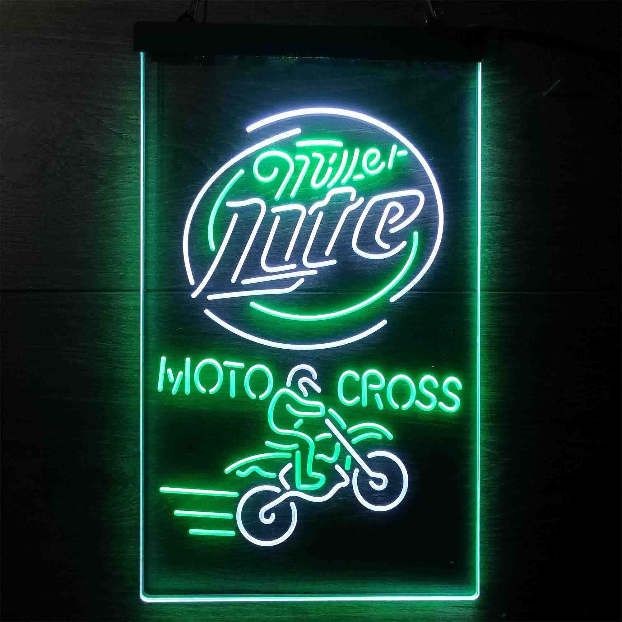 Miller Lite Motocross Neon LED Sign