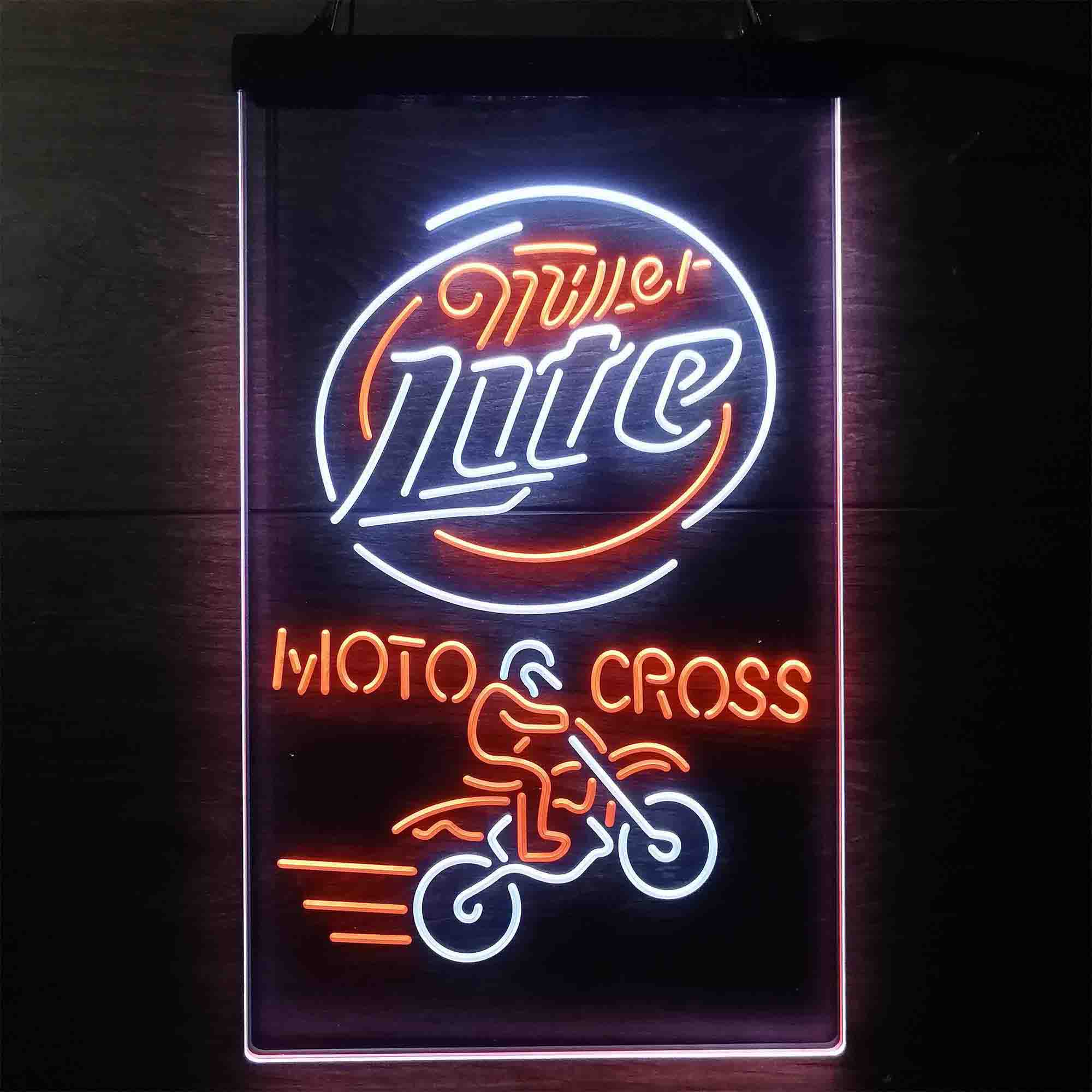 Miller Lite Motocross Neon LED Sign