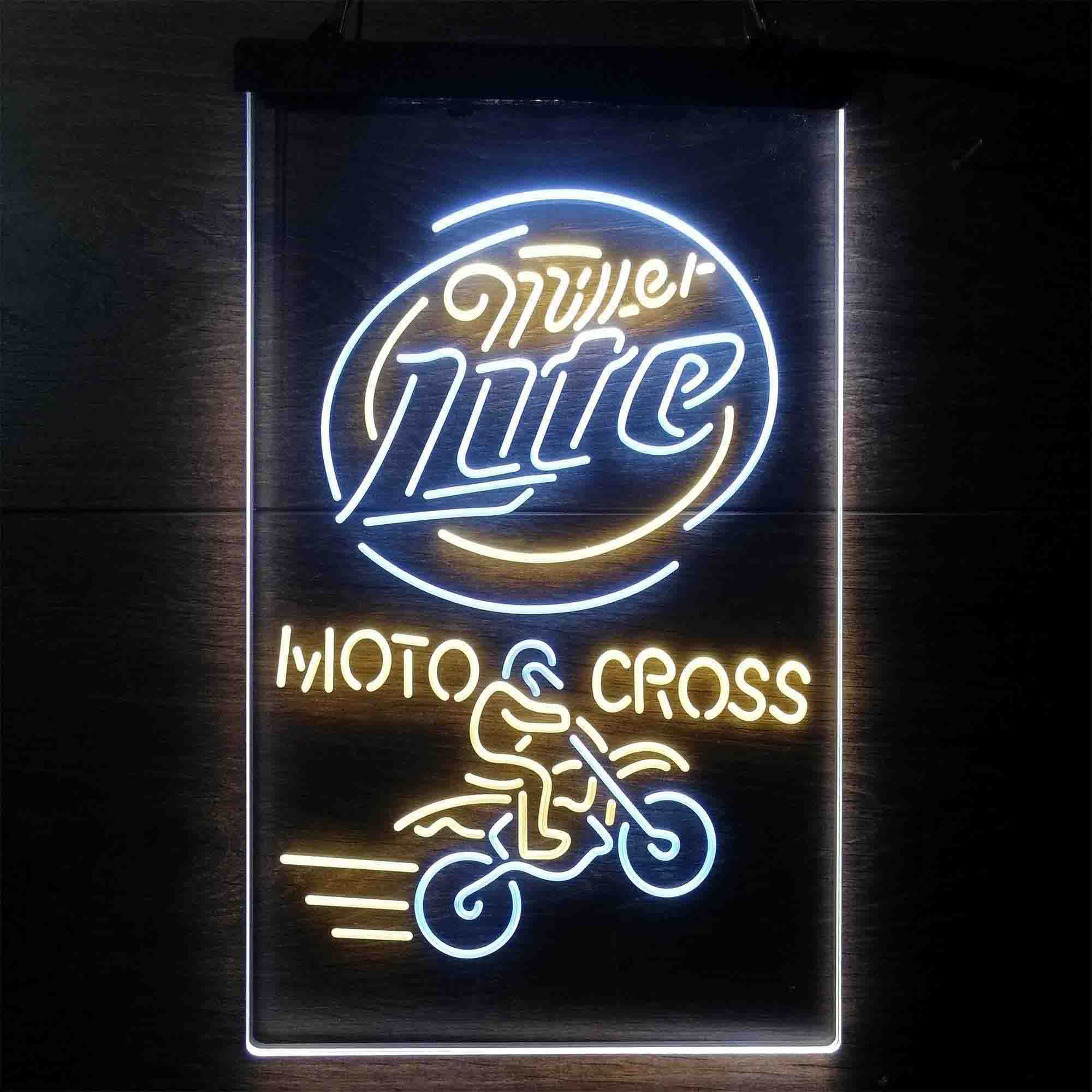 Miller Lite Motocross Neon LED Sign