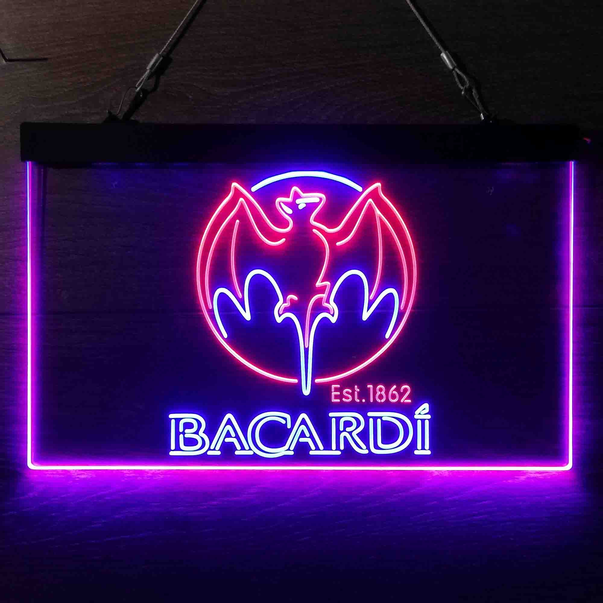 Bacardi Bat Est. 1862 Neon LED Sign