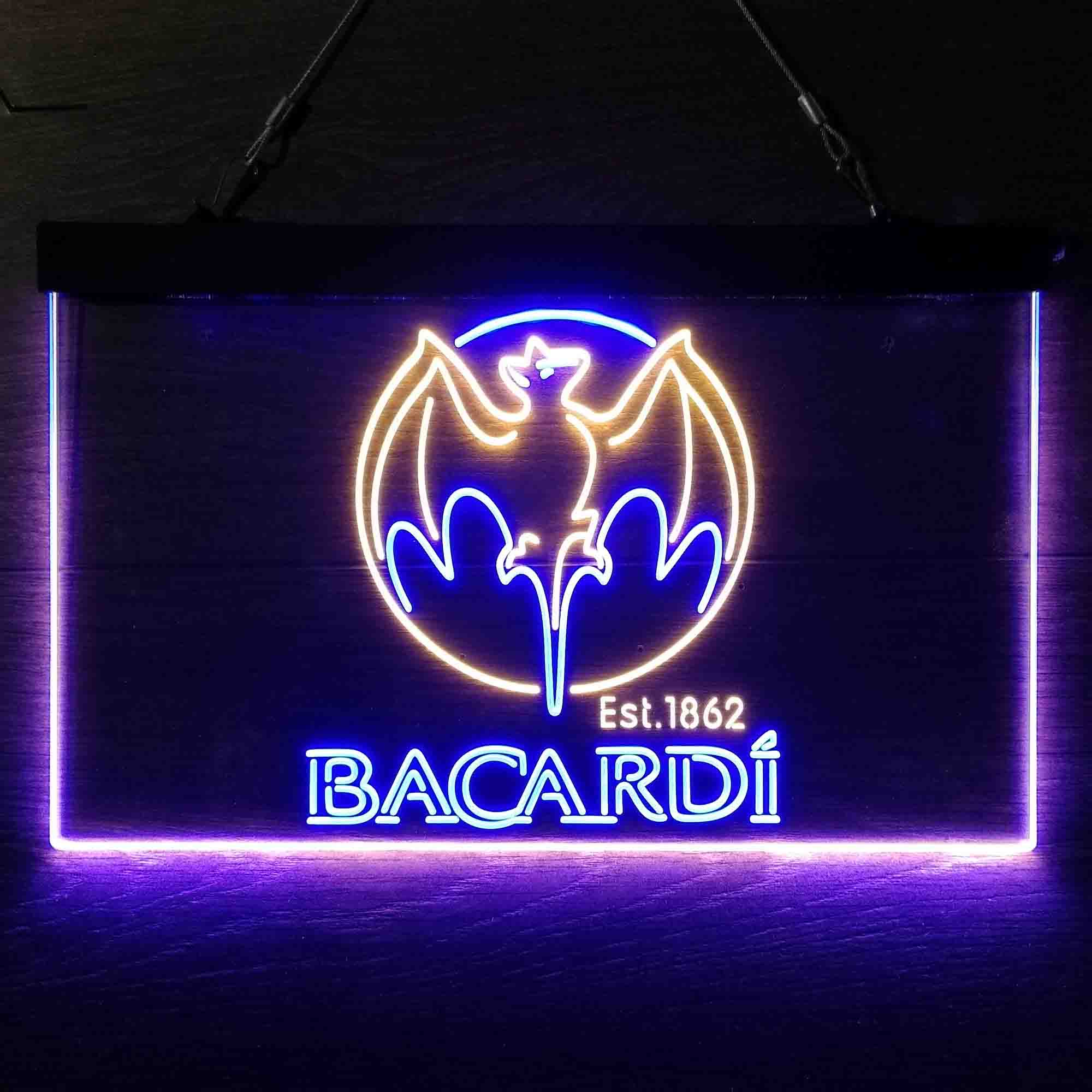 Bacardi Bat Est. 1862 Neon LED Sign