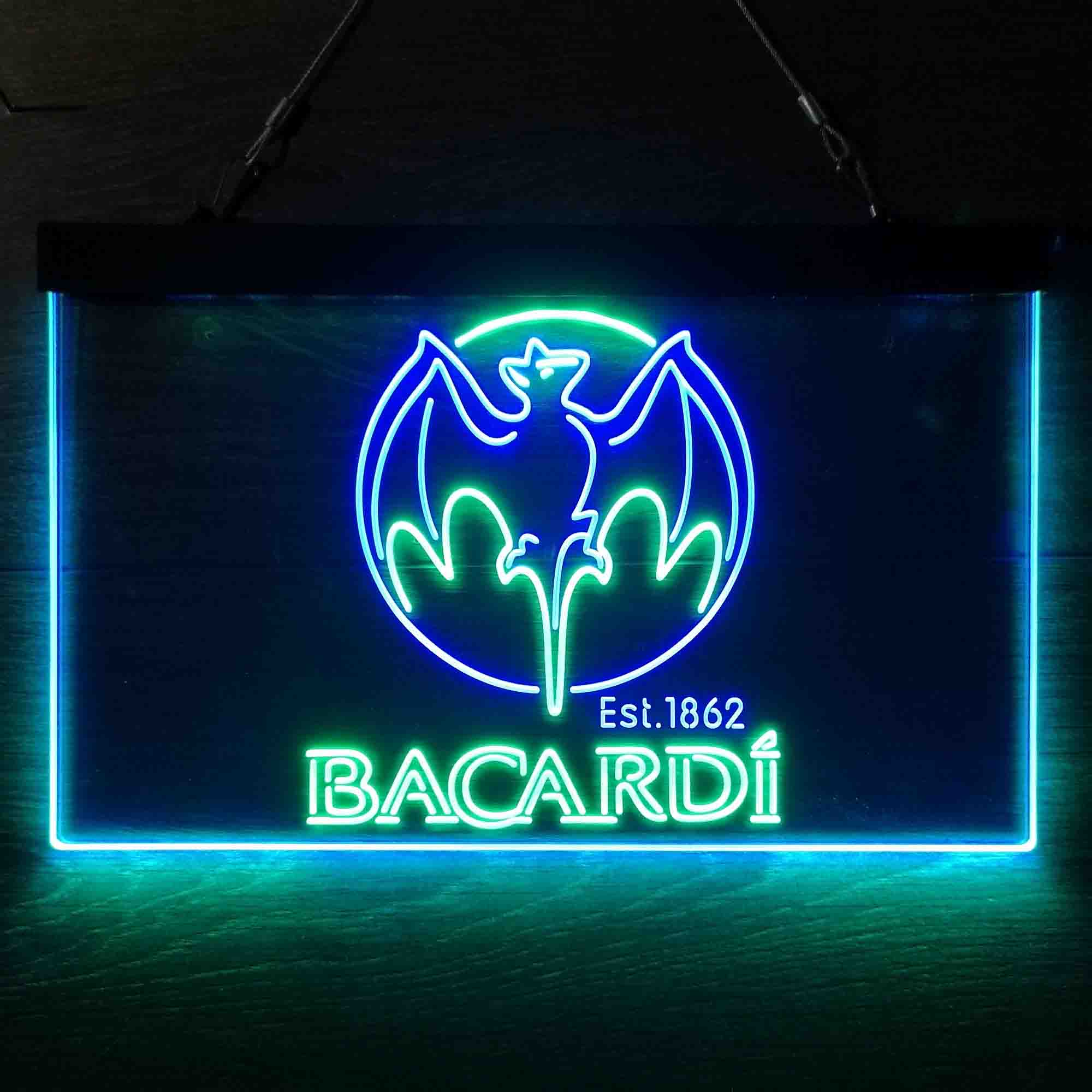 Bacardi Bat Est. 1862 Neon LED Sign