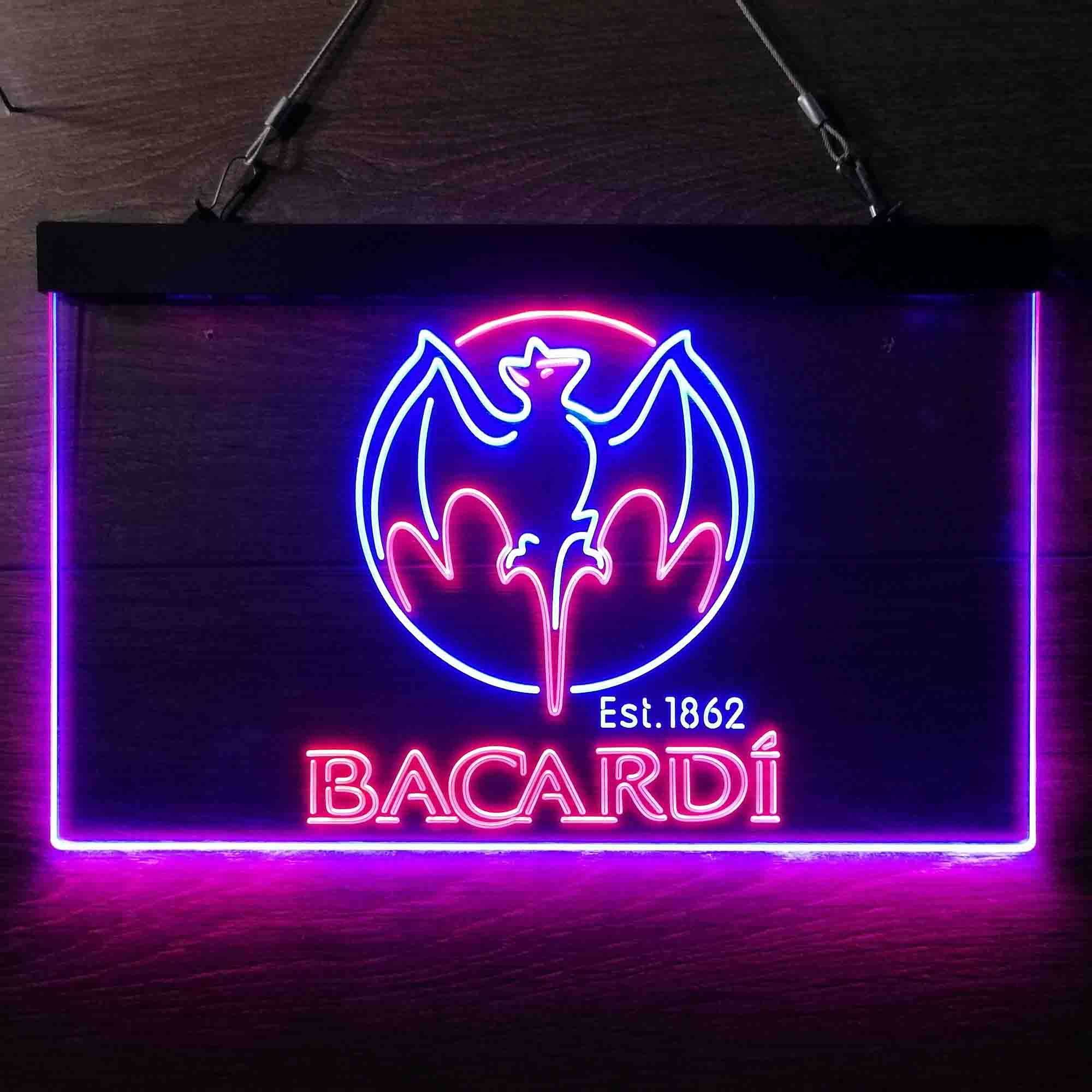 Bacardi Bat Est. 1862 Neon LED Sign