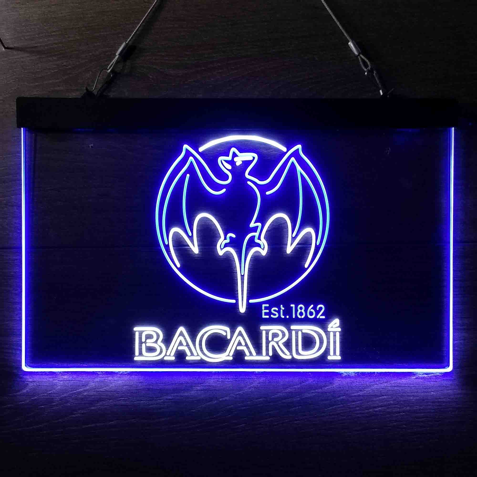 Bacardi Bat Est. 1862 Neon LED Sign