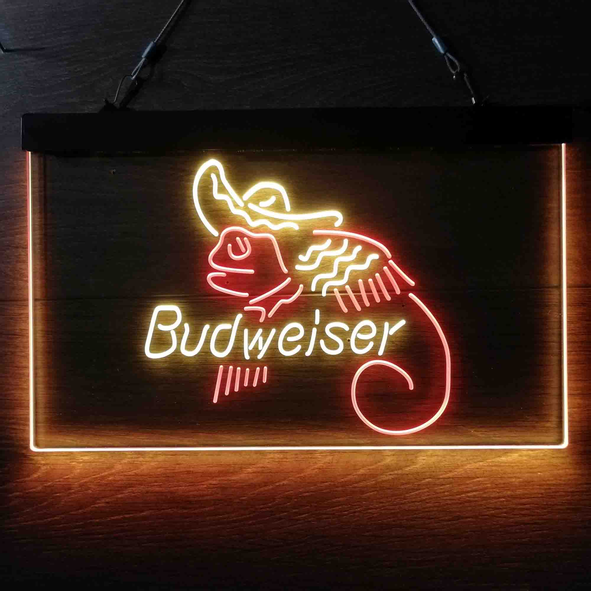 Budweiser Lizard Cowboys Mexico Neon LED Sign