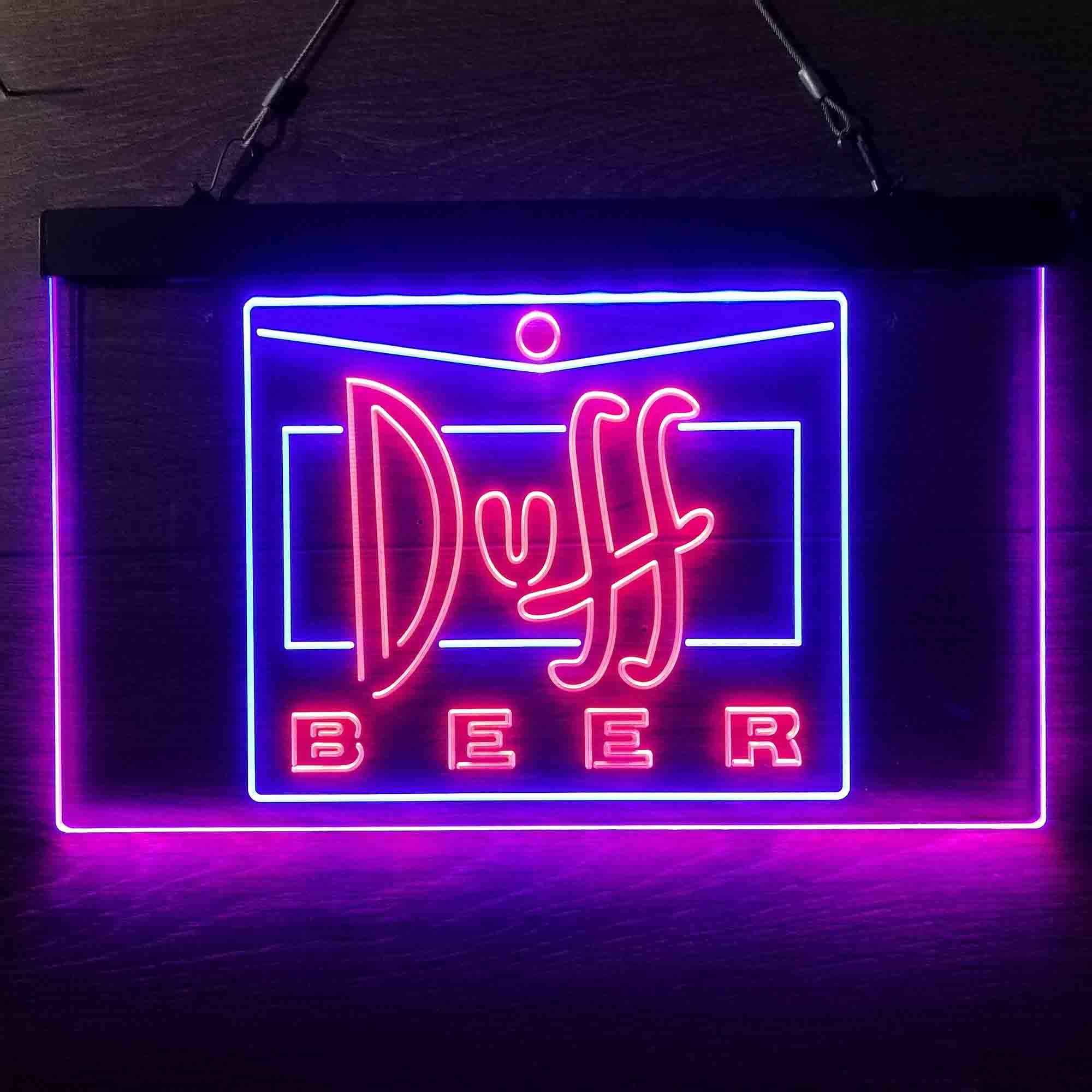 Duff Beer Logo Neon LED Sign