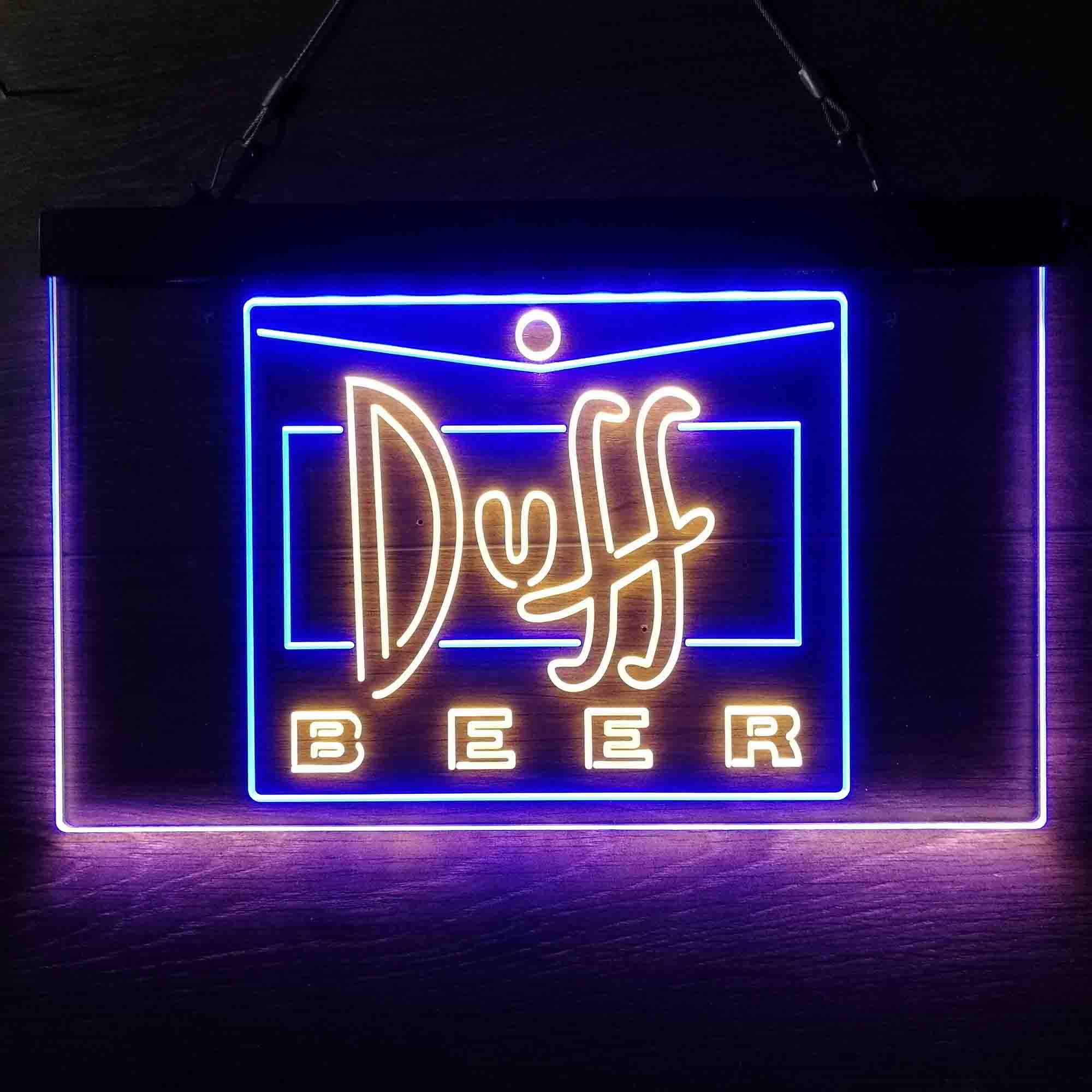 Duff Beer Logo Neon LED Sign