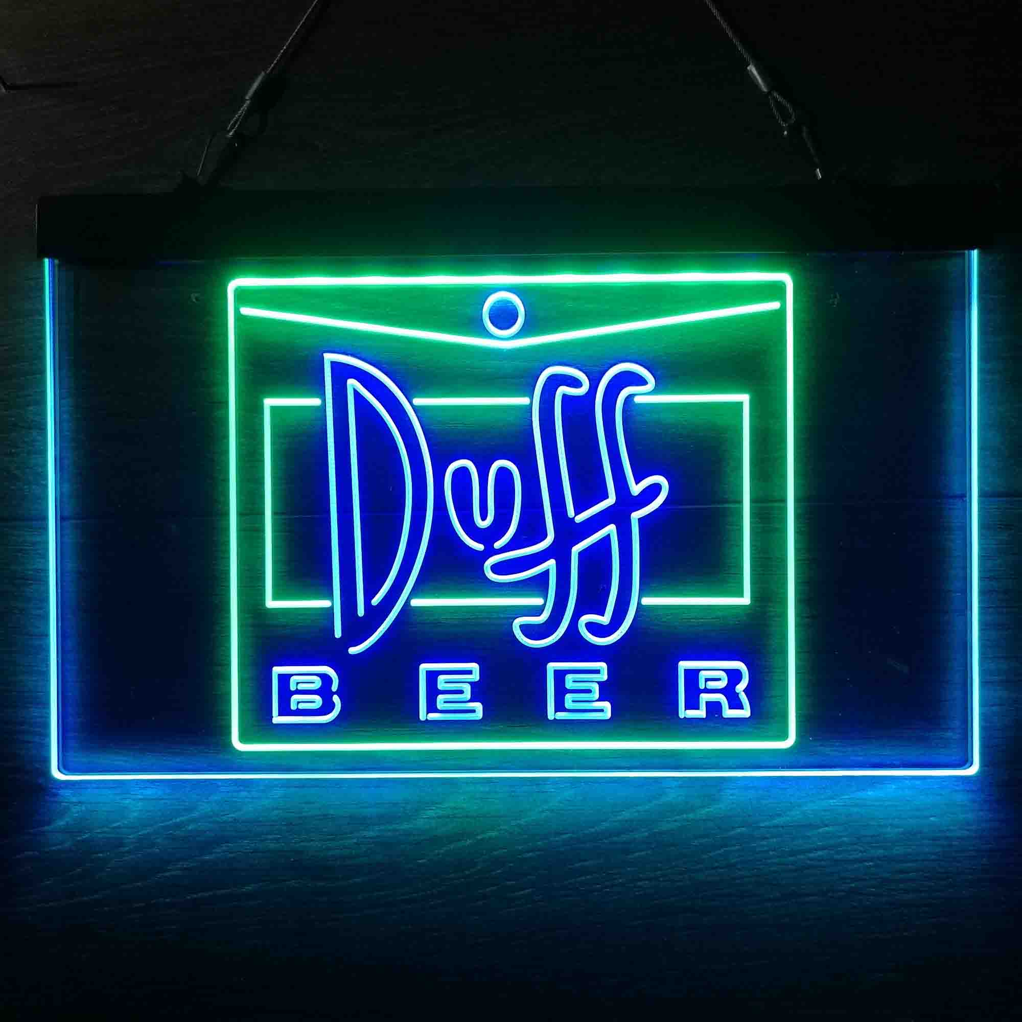 Duff Beer Logo Neon LED Sign