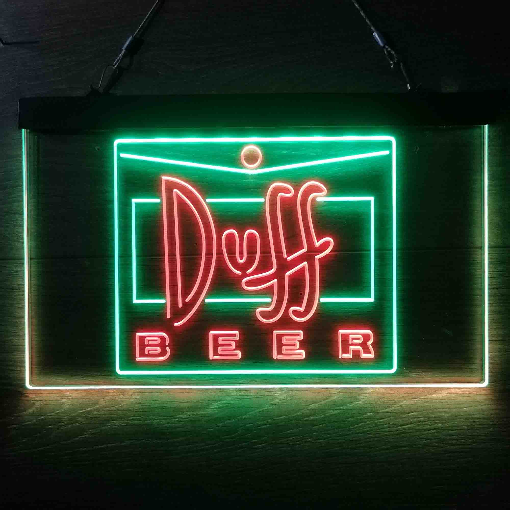 Duff Beer Logo Neon LED Sign