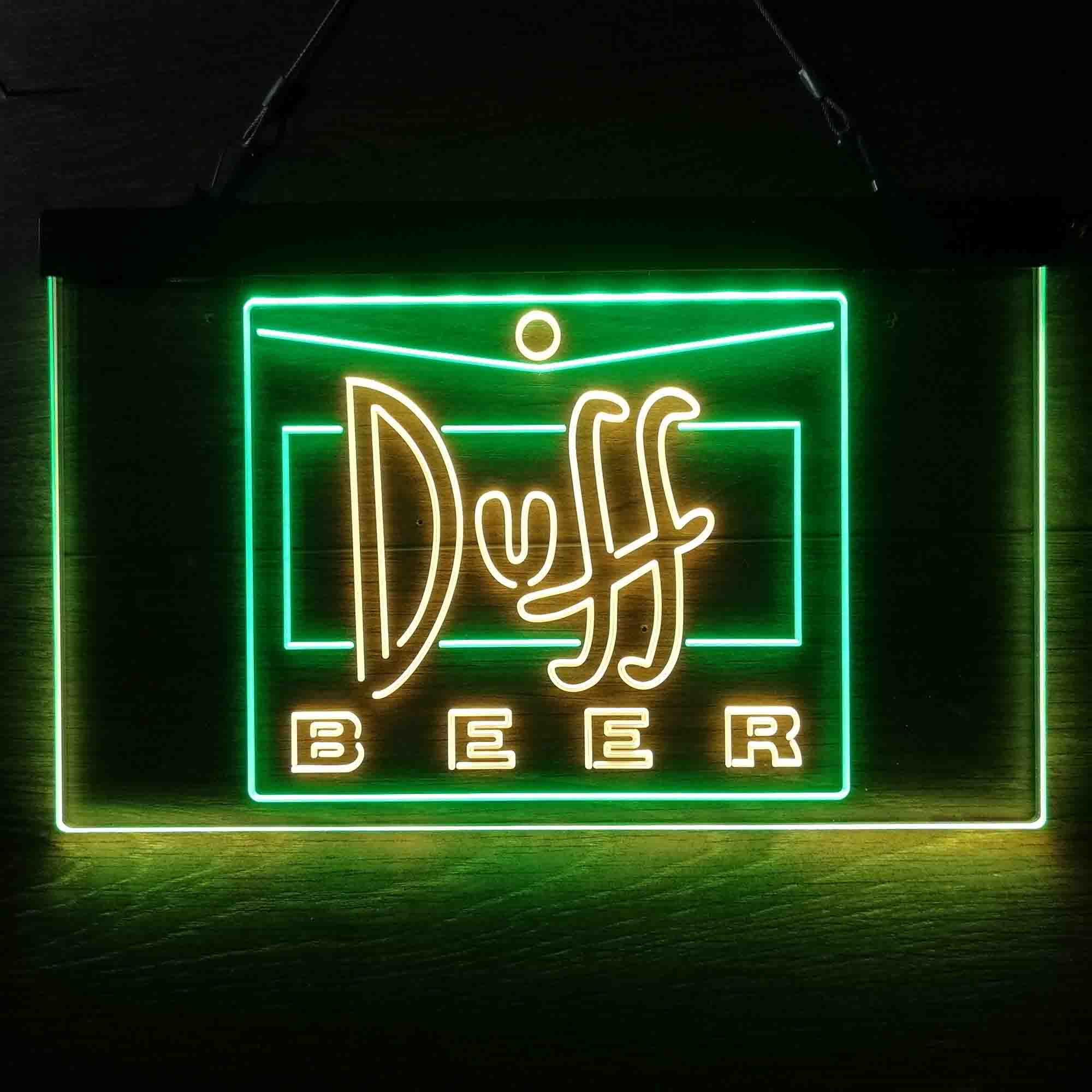 Duff Beer Logo Neon LED Sign