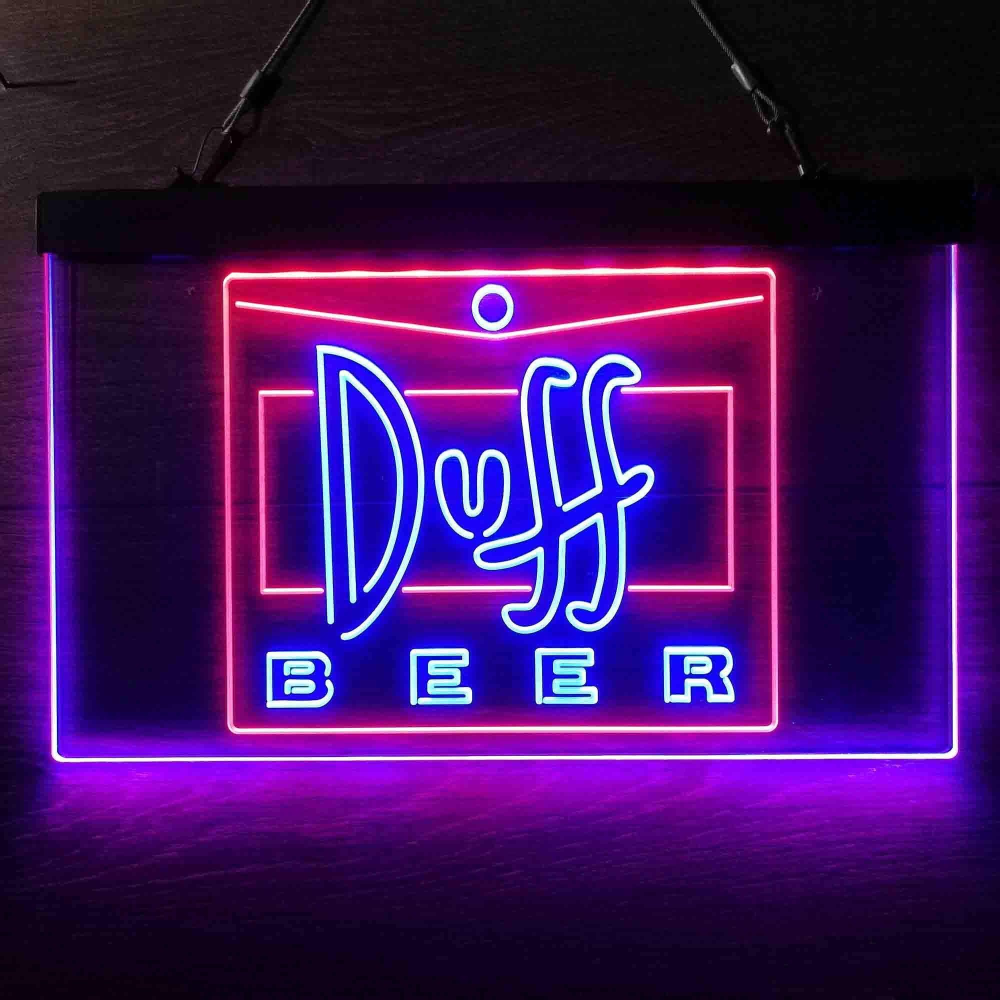 Duff Beer Logo Neon LED Sign