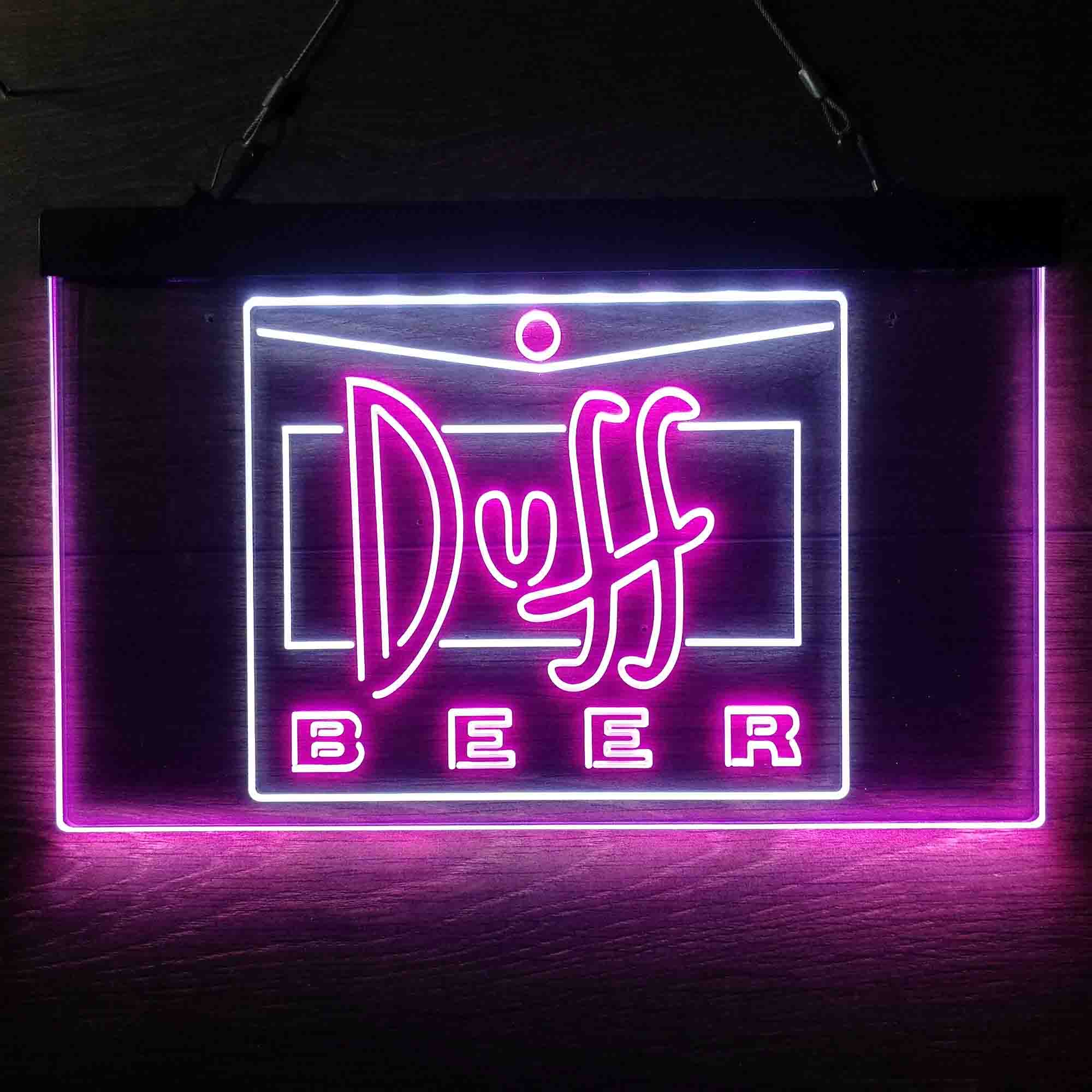 Duff Beer Logo Neon LED Sign