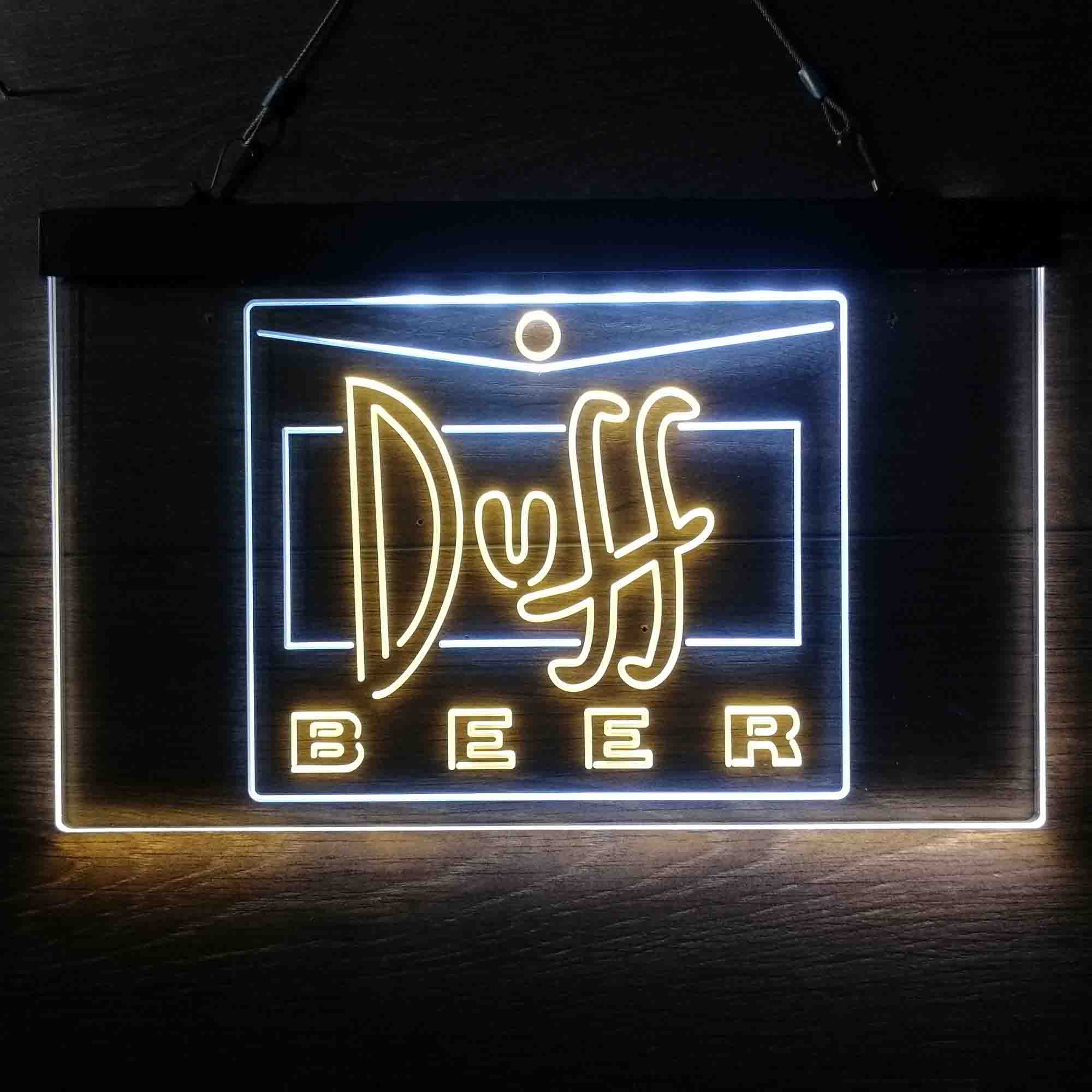 Duff Beer Logo Neon LED Sign