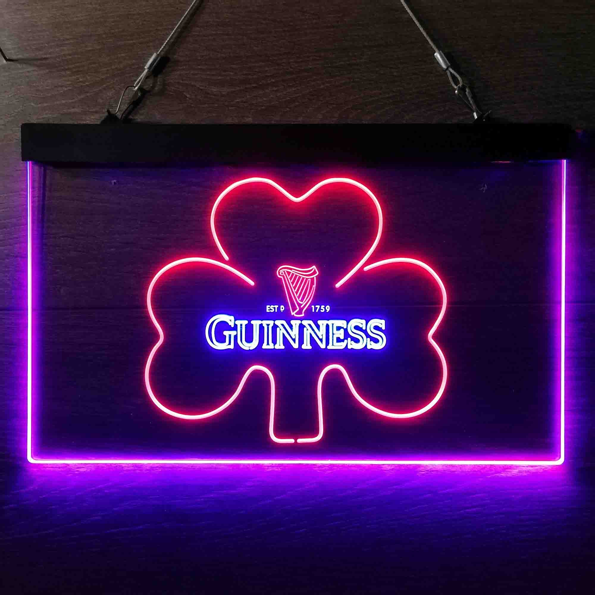 Guinness Shamrock Ale Neon LED Sign