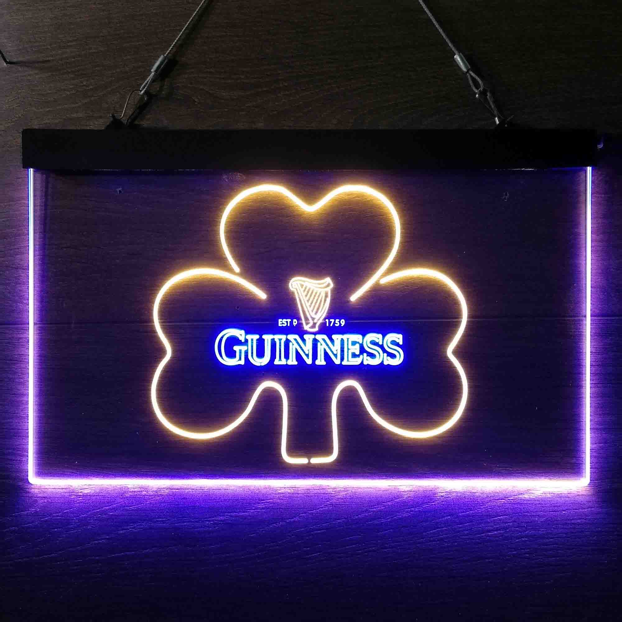 Guinness Shamrock Ale Neon LED Sign