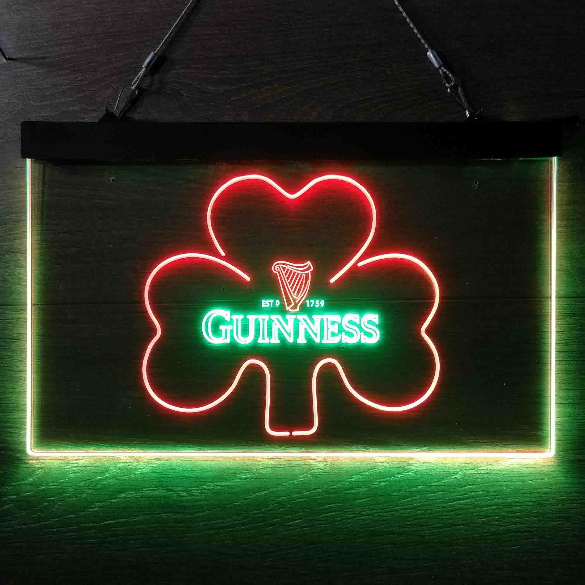 Guinness Shamrock Ale Neon LED Sign