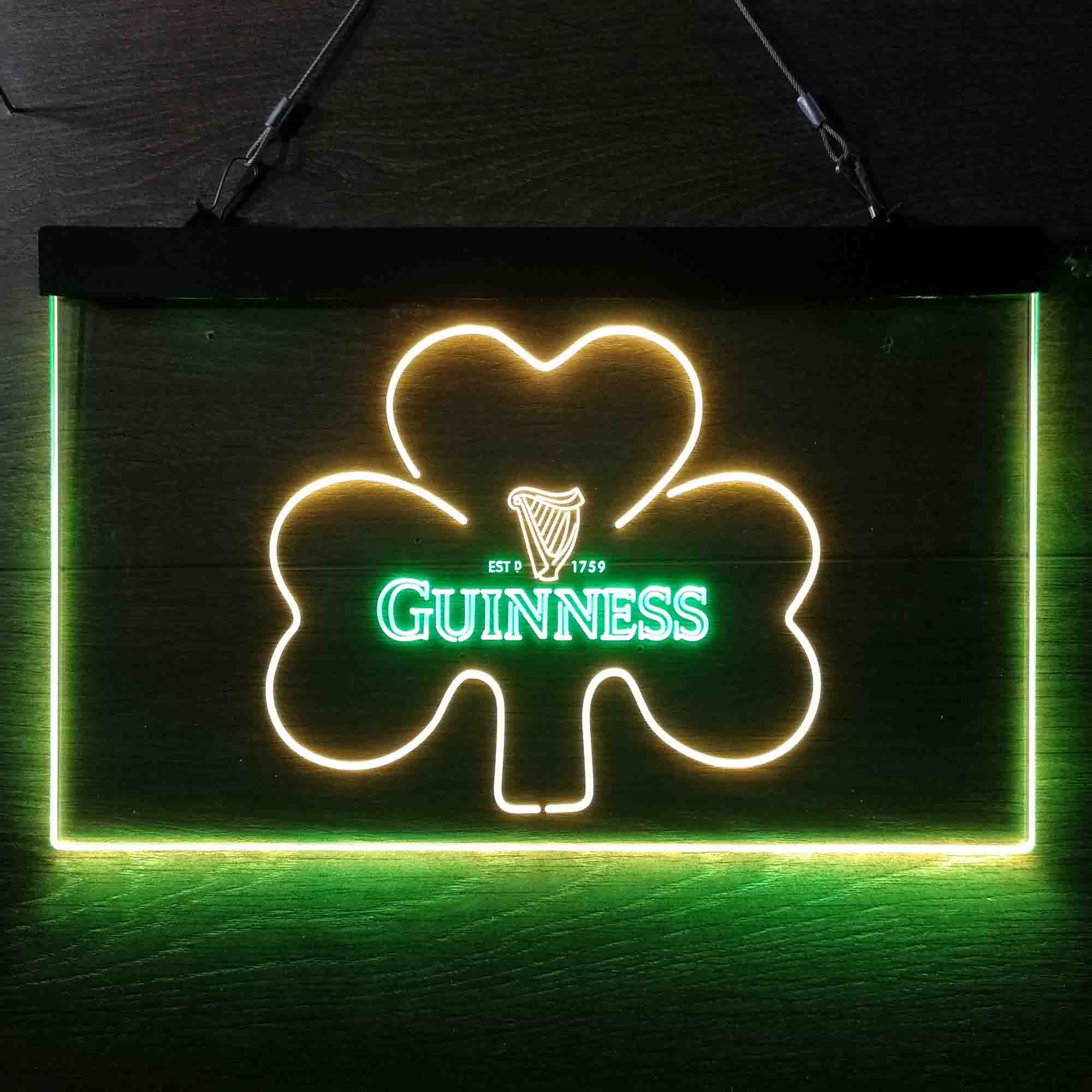 Guinness Shamrock Ale Neon LED Sign