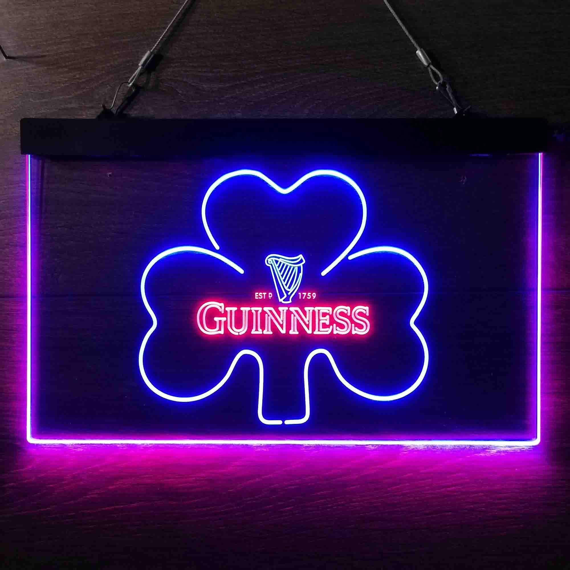 Guinness Shamrock Ale Neon LED Sign