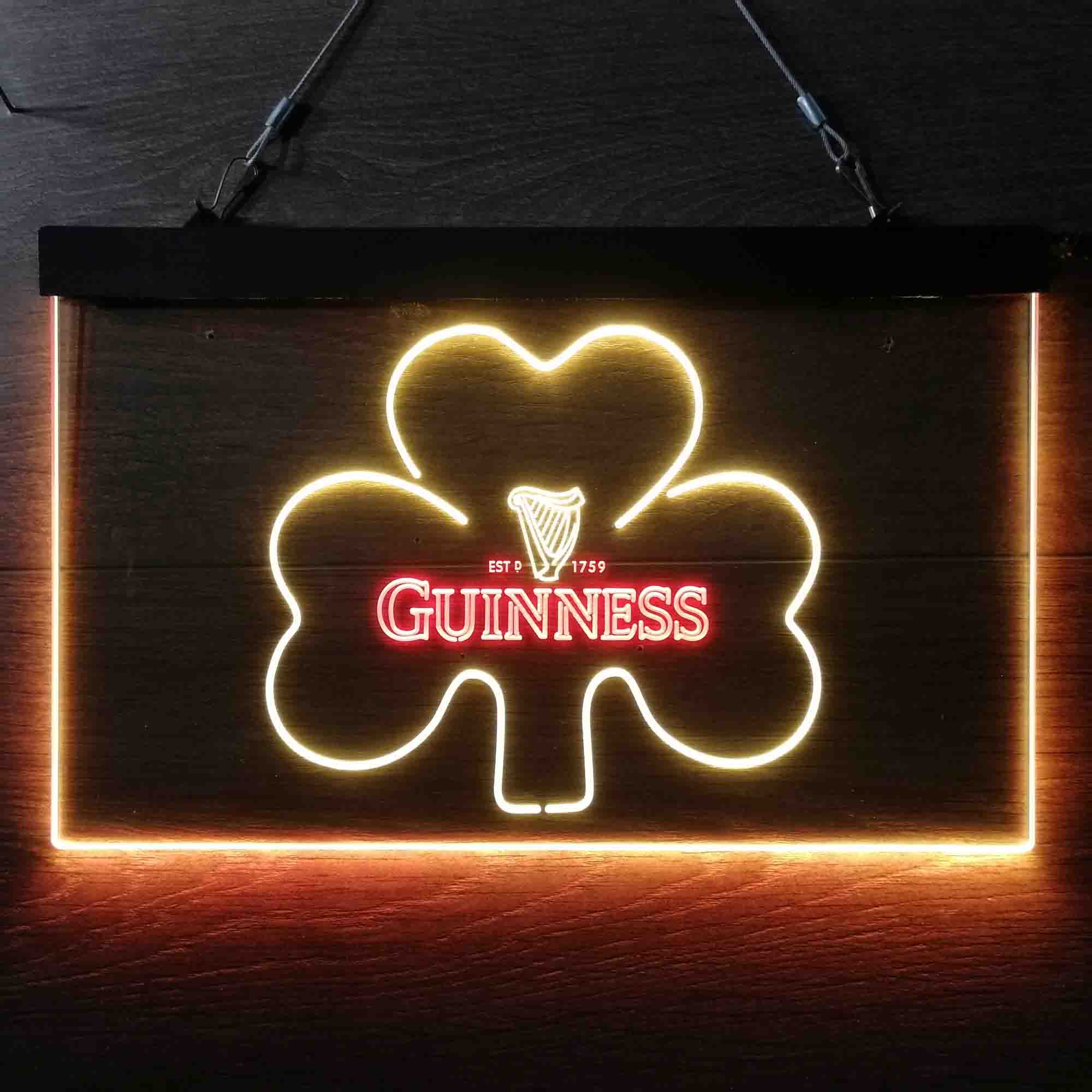 Guinness Shamrock Ale Neon LED Sign