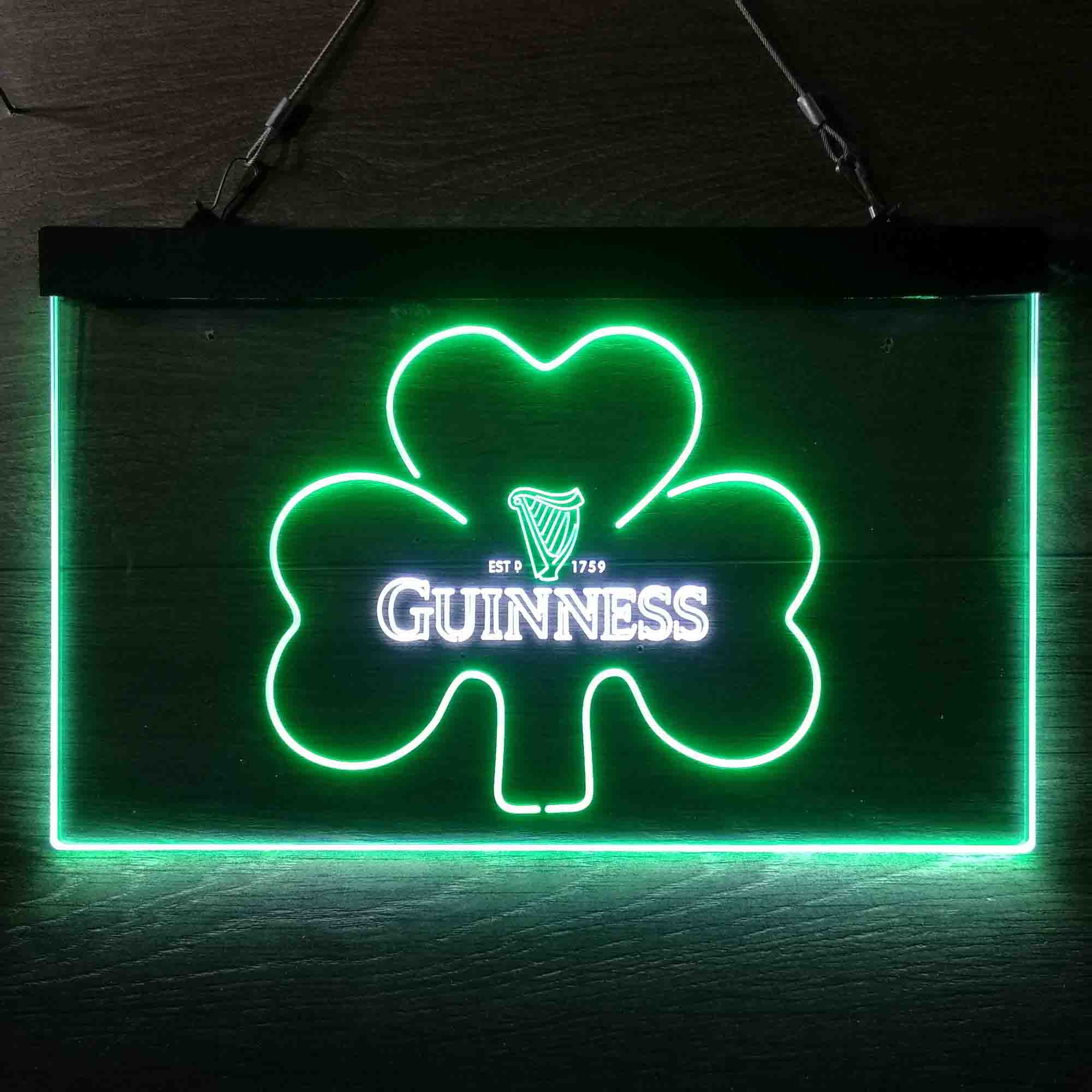 Guinness Shamrock Ale Neon LED Sign