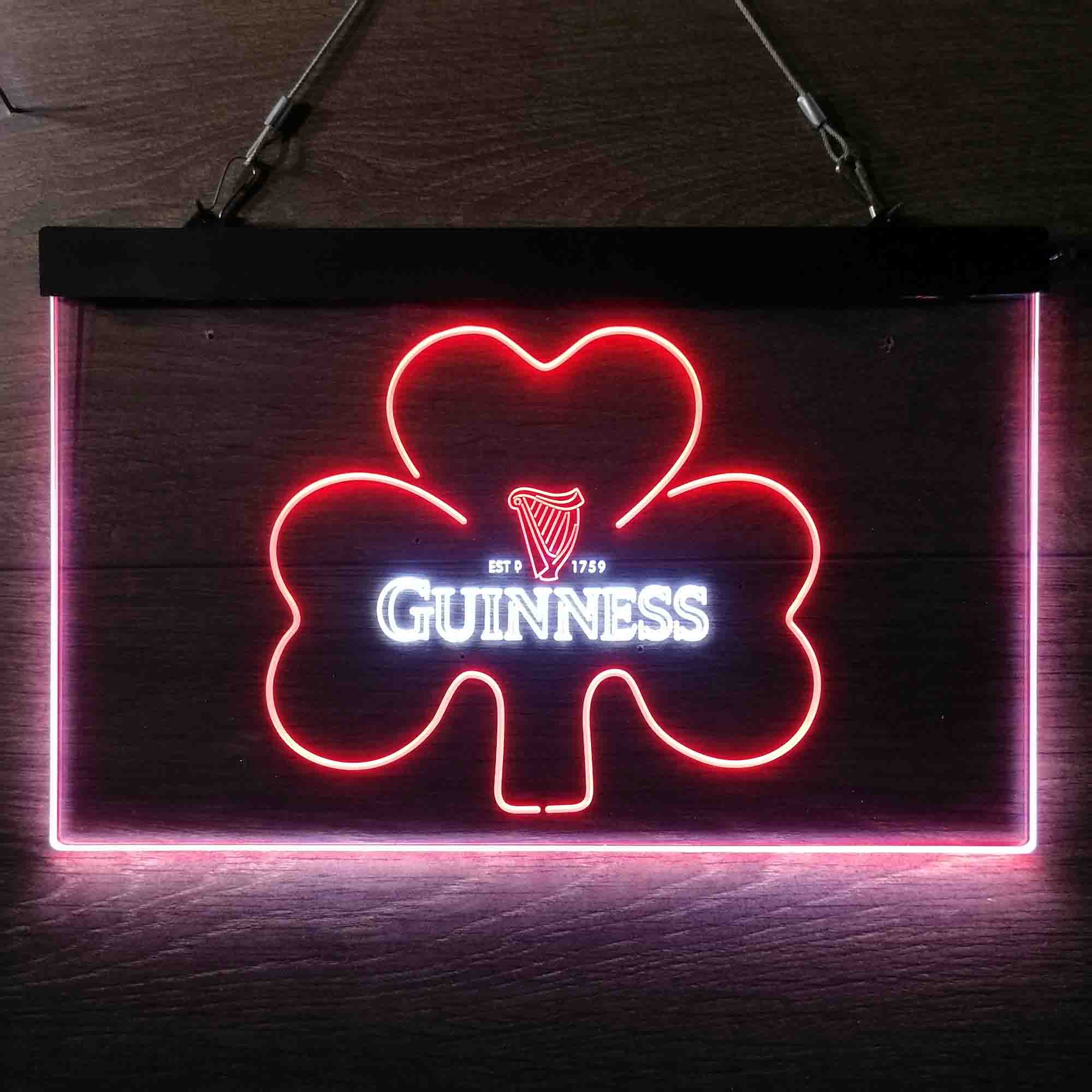 Guinness Shamrock Ale Neon LED Sign