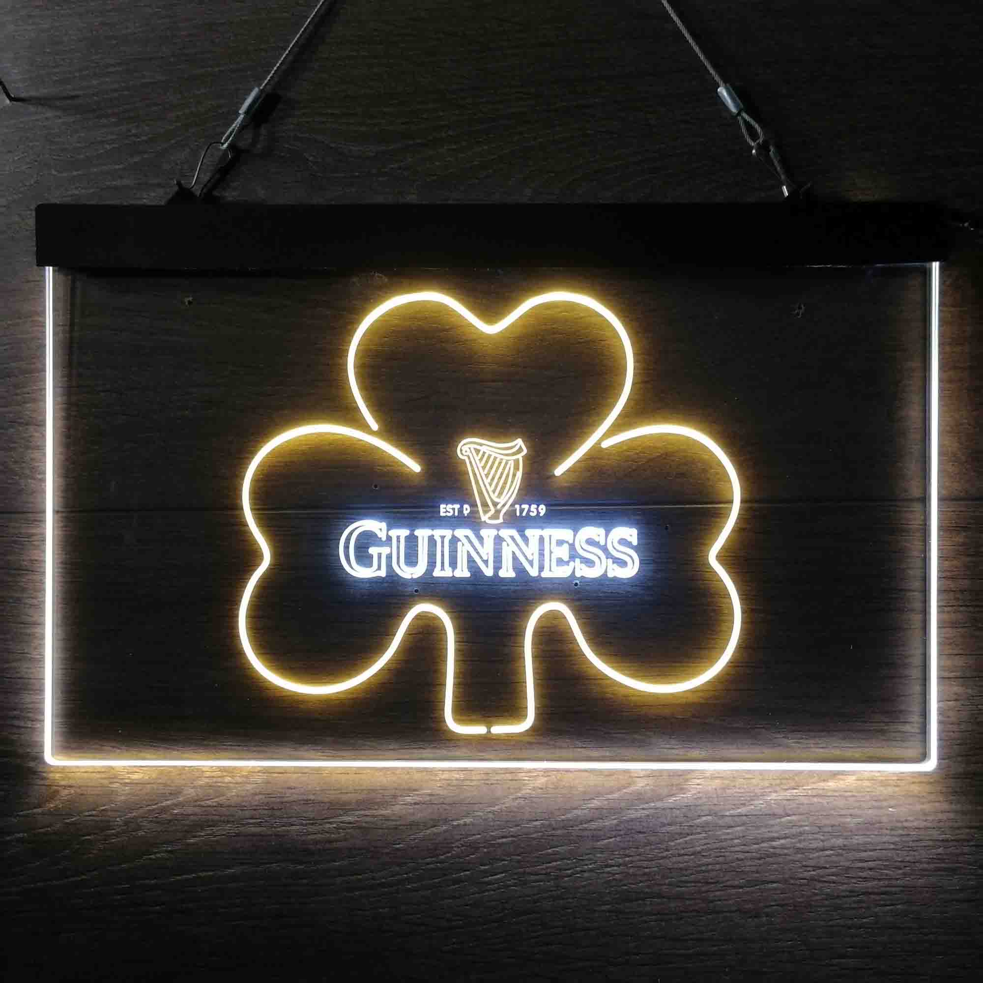 Guinness Shamrock Ale Neon LED Sign