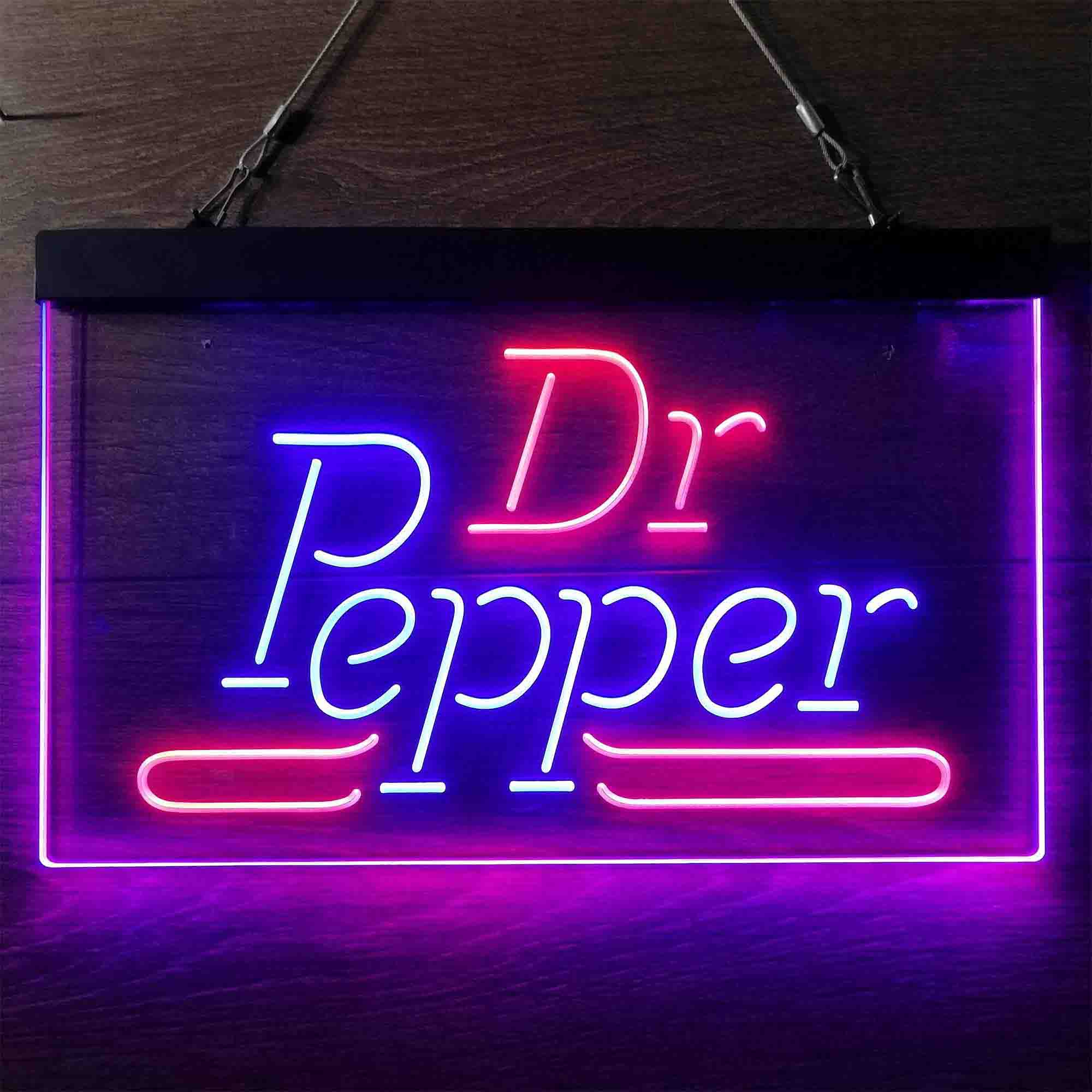 Dr Pepper Wordmark Logo Neon LED Sign