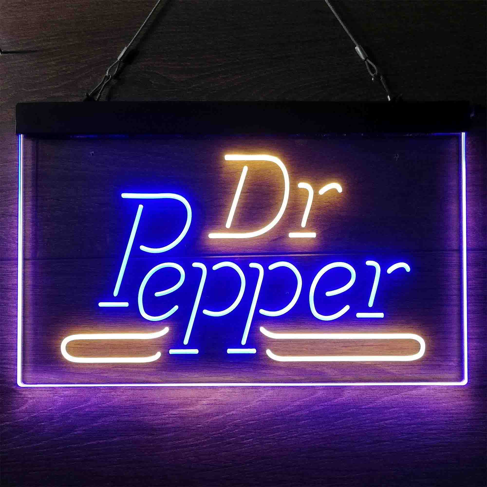 Dr Pepper Wordmark Logo Neon LED Sign