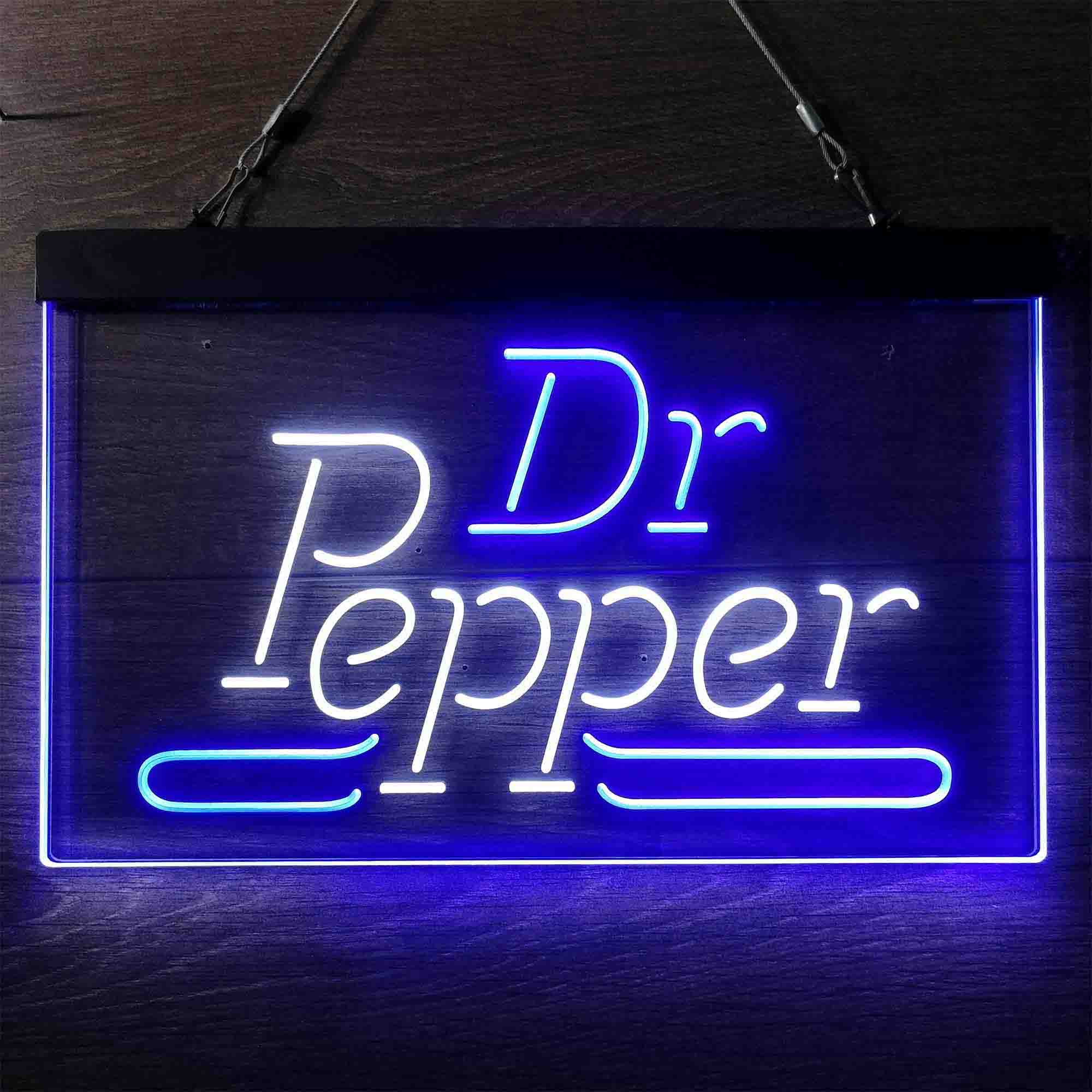 Dr Pepper Wordmark Logo Neon LED Sign