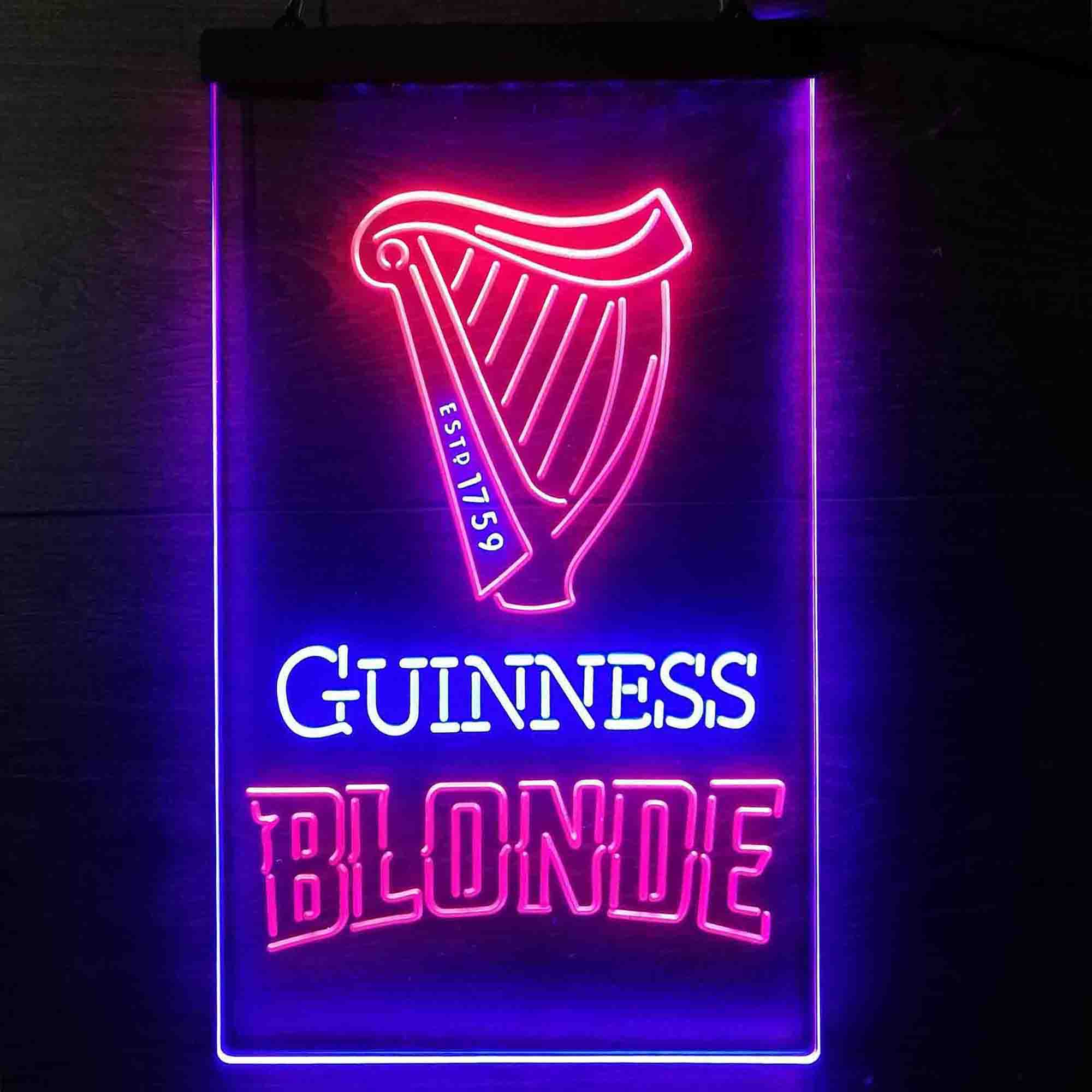 Guinness Blonde Golden Beer Neon LED Sign