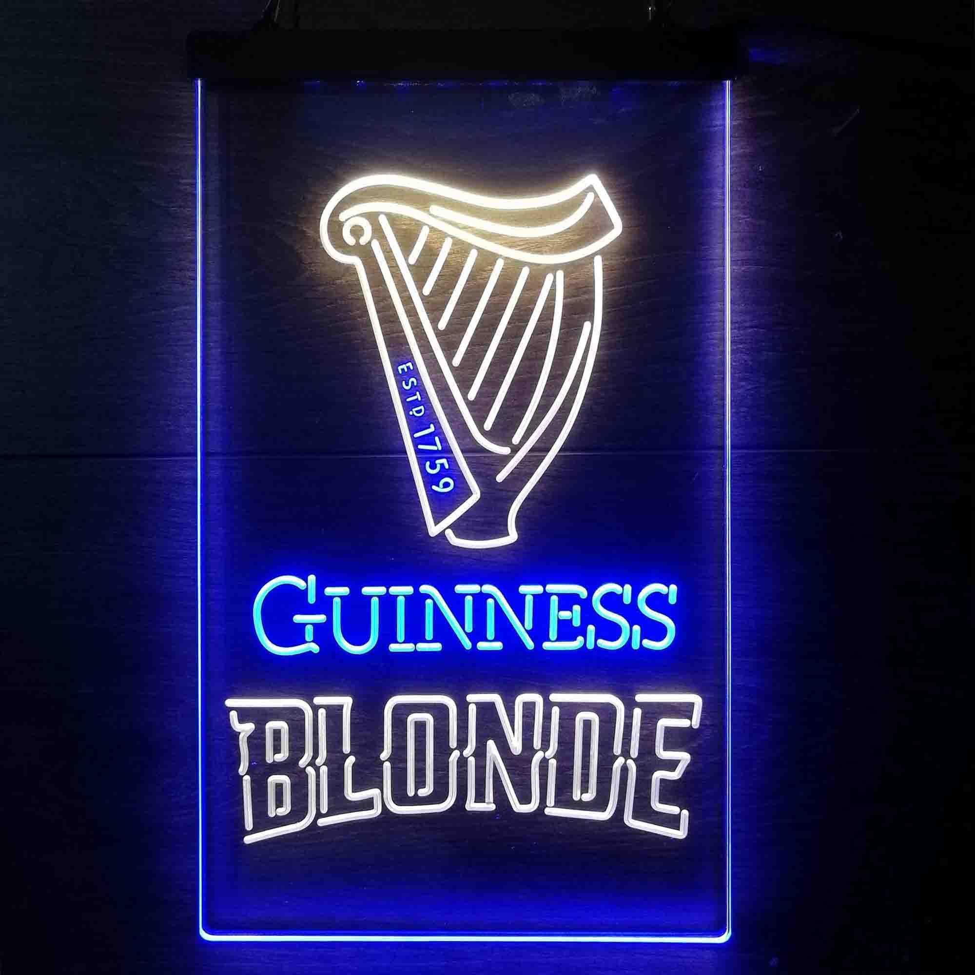 Guinness Blonde Golden Beer Neon LED Sign