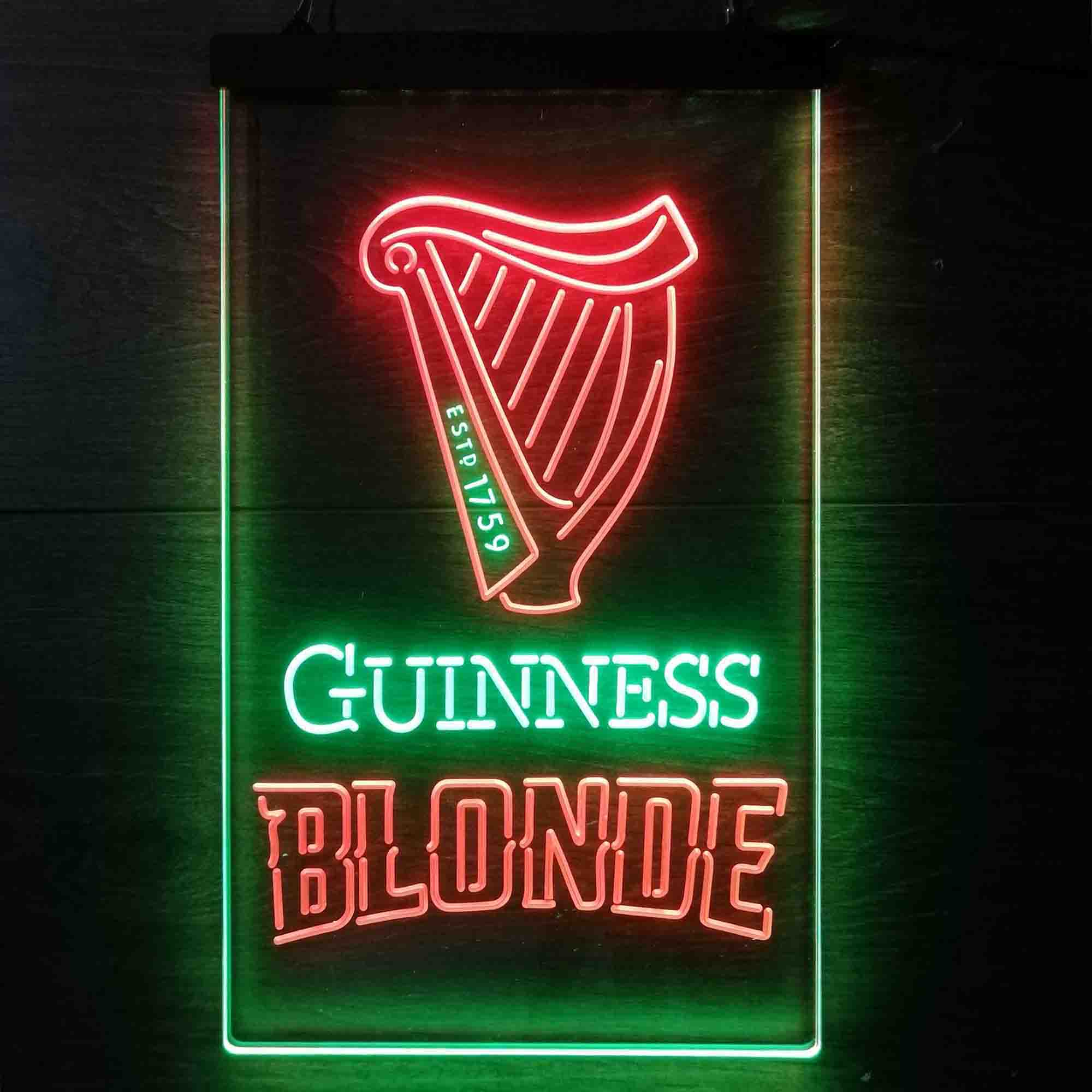 Guinness Blonde Golden Beer Neon LED Sign