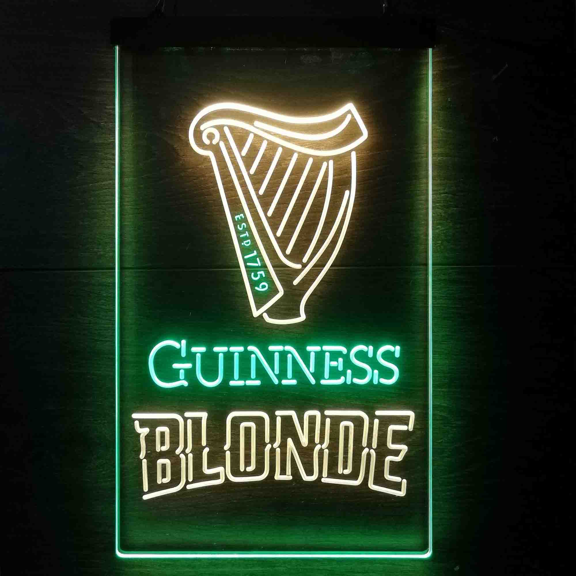 Guinness Blonde Golden Beer Neon LED Sign