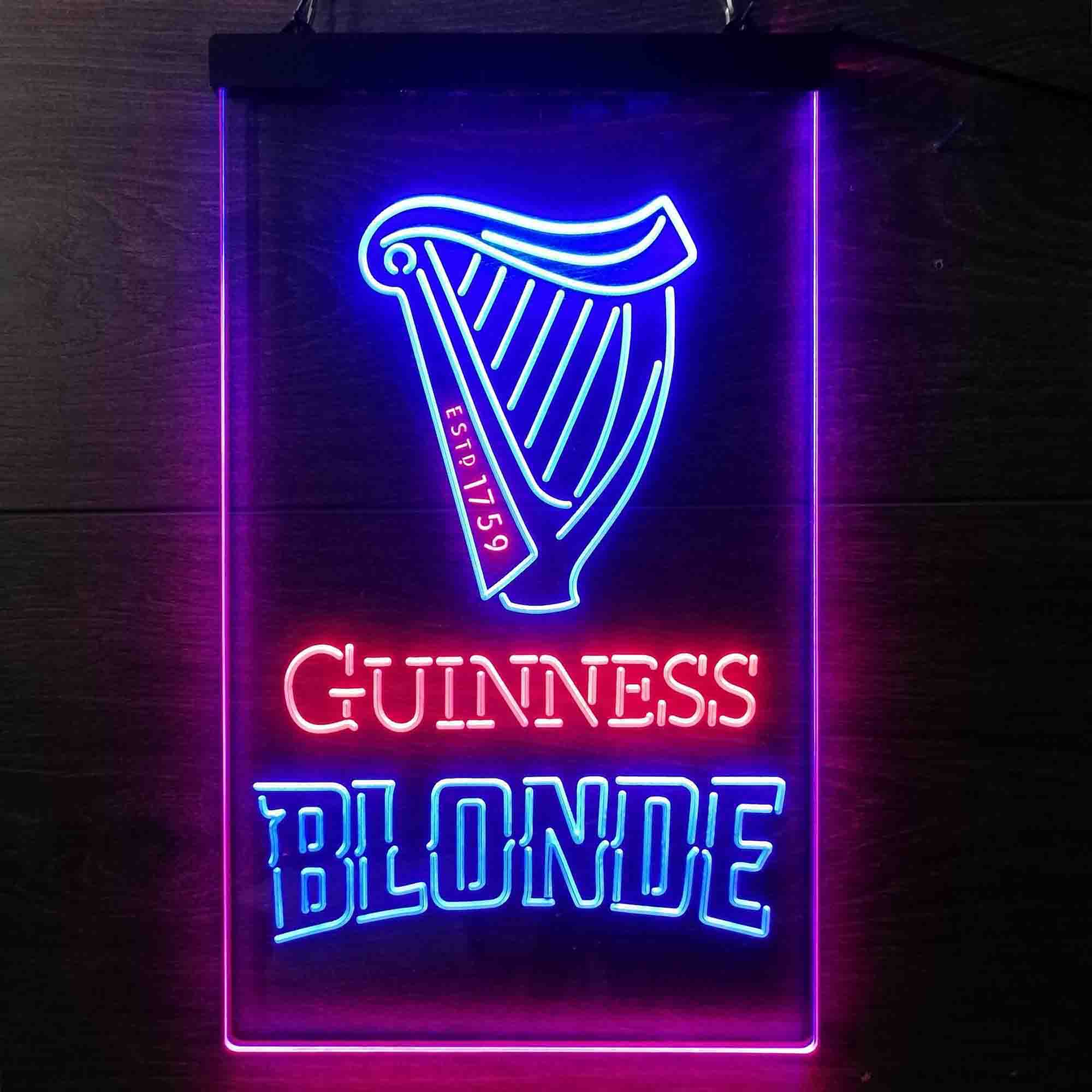 Guinness Blonde Golden Beer Neon LED Sign