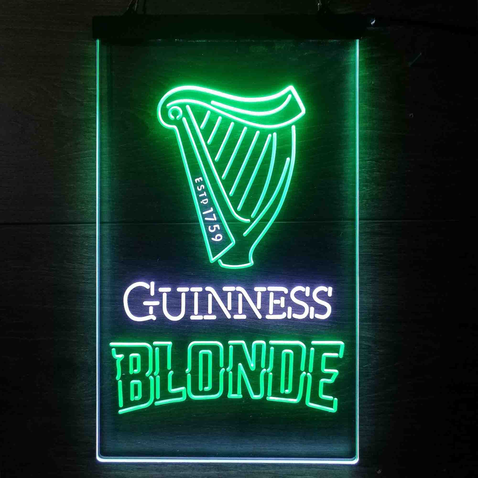 Guinness Blonde Golden Beer Neon LED Sign