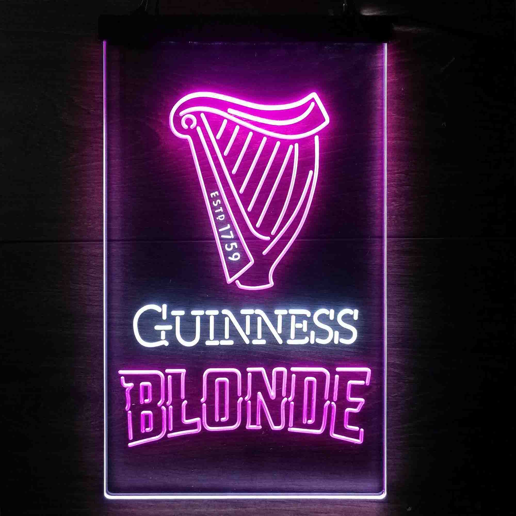 Guinness Blonde Golden Beer Neon LED Sign