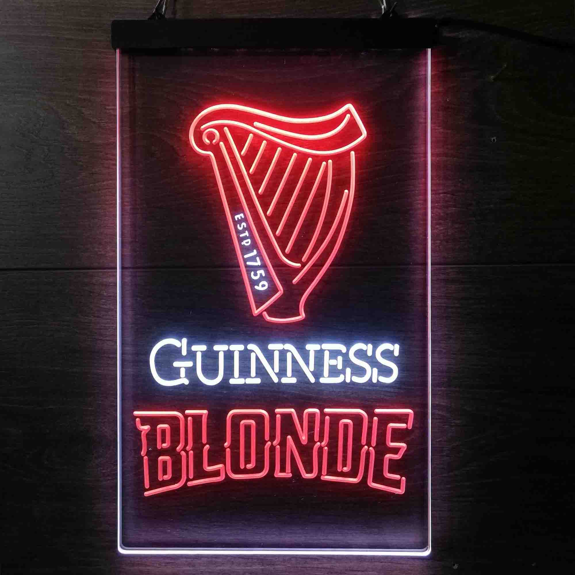 Guinness Blonde Golden Beer Neon LED Sign