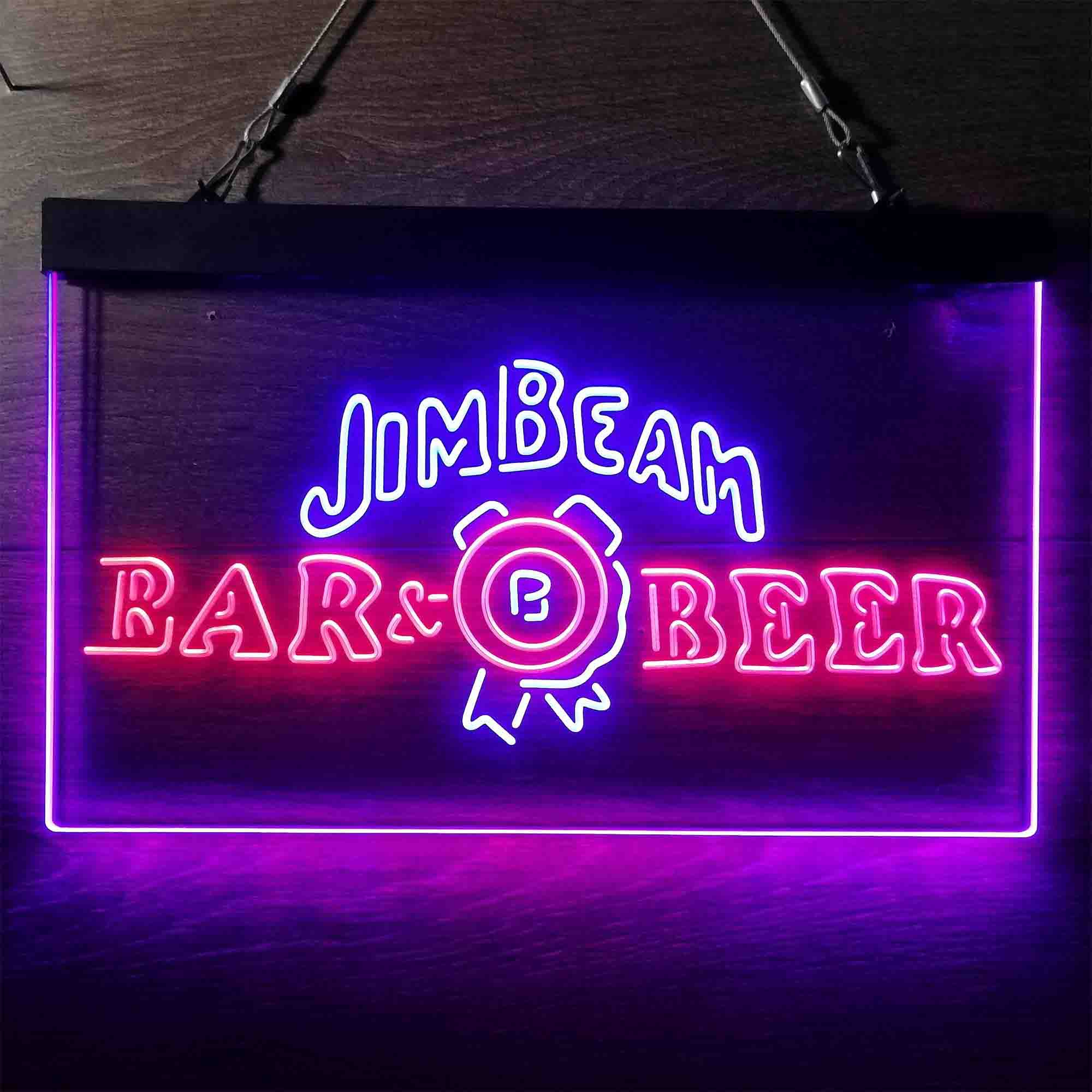 Jim Beam Bar Beer Neon LED Sign