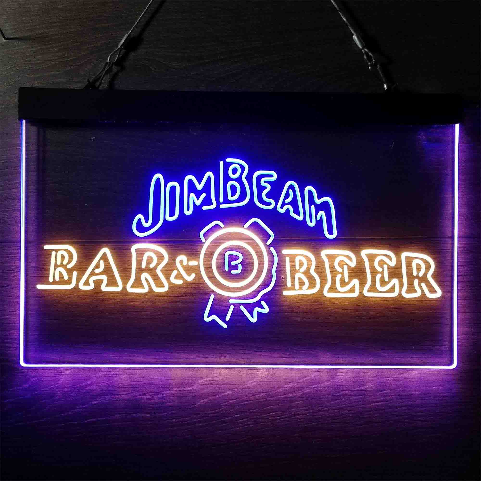 Jim Beam Bar Beer Neon LED Sign