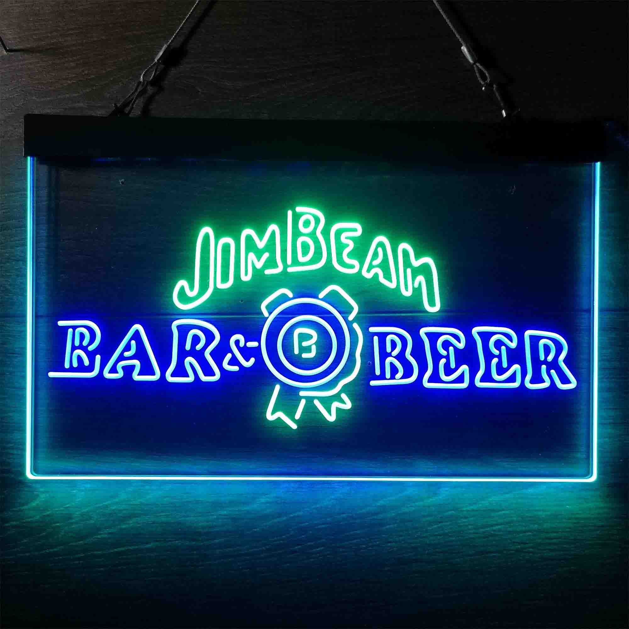 Jim Beam Bar Beer Neon LED Sign