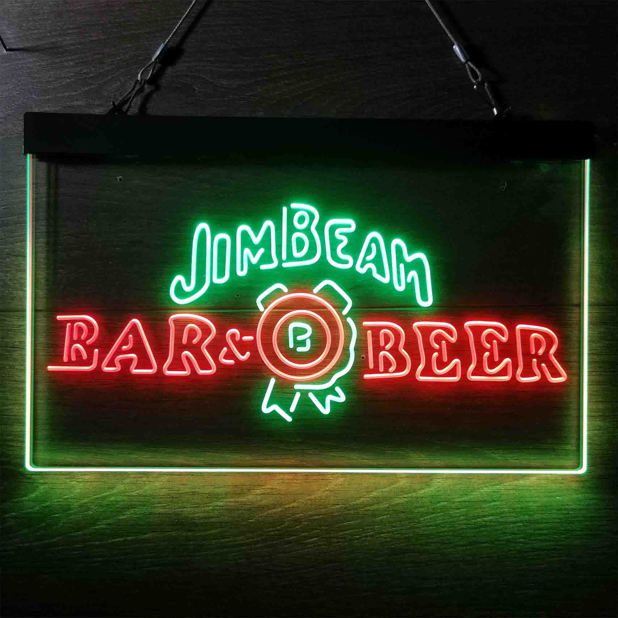 Jim Beam Bar Beer Neon LED Sign