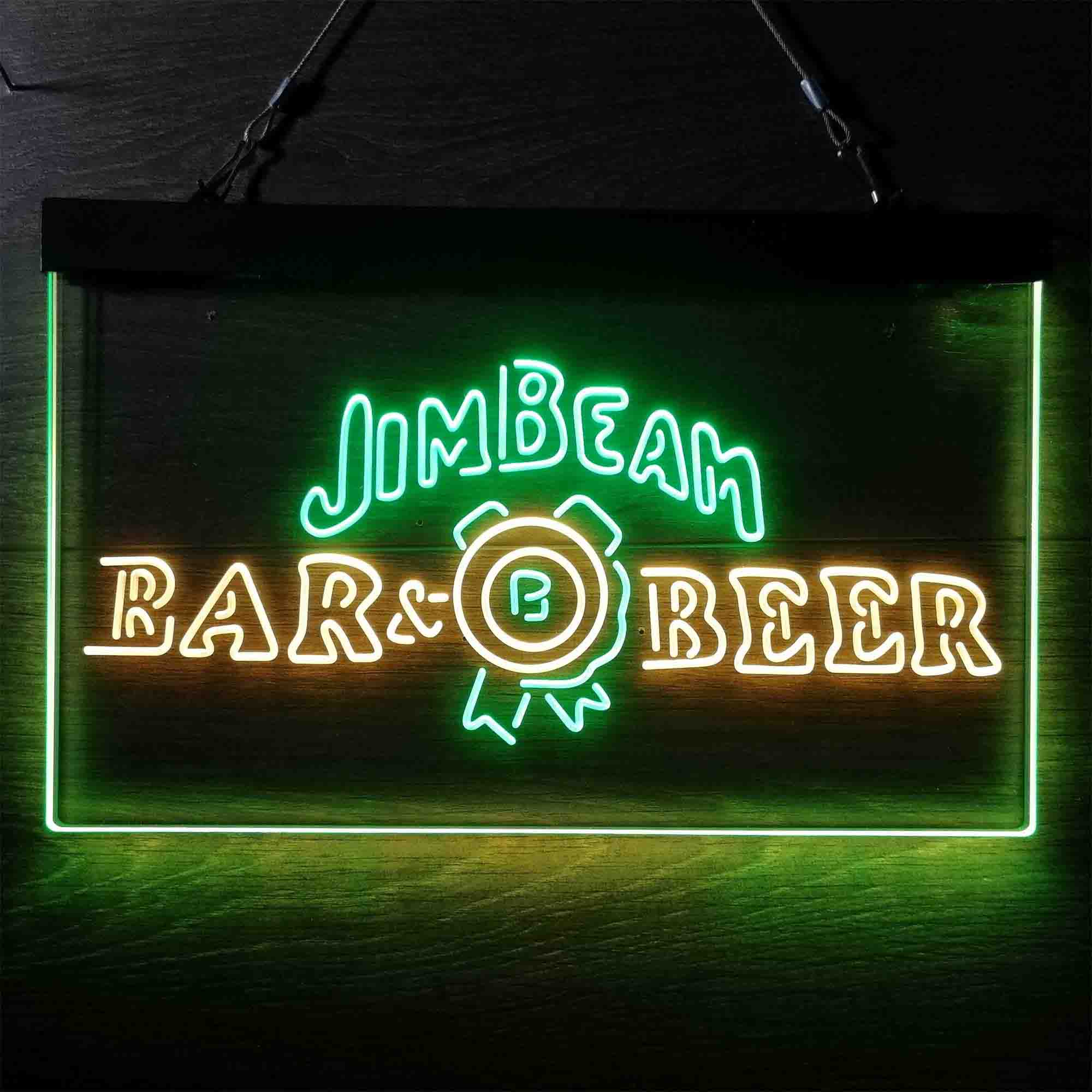 Jim Beam Bar Beer Neon LED Sign