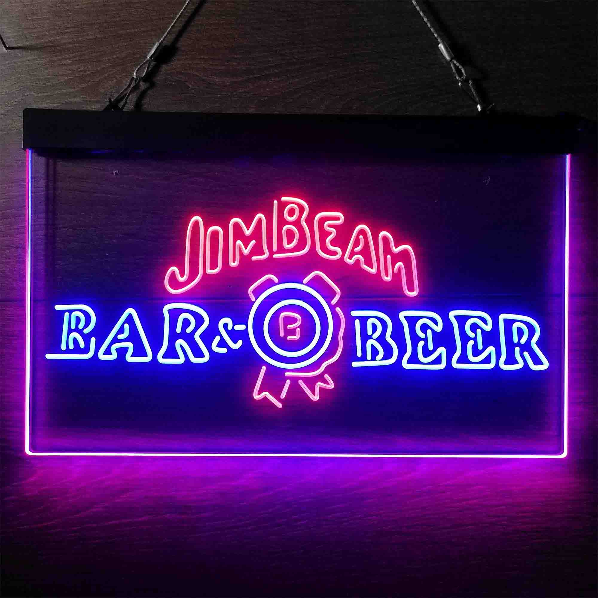 Jim Beam Bar Beer Neon LED Sign