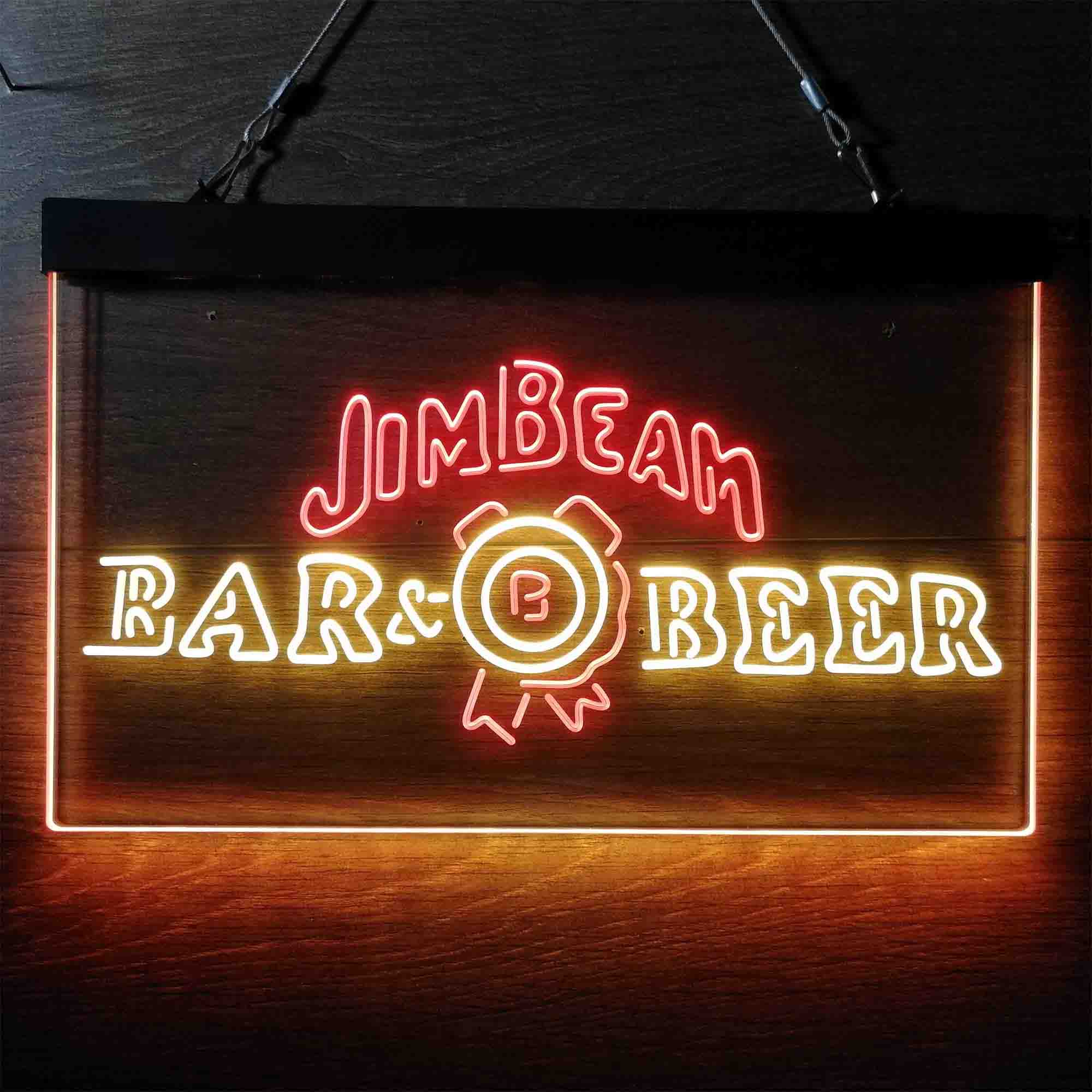 Jim Beam Bar Beer Neon LED Sign