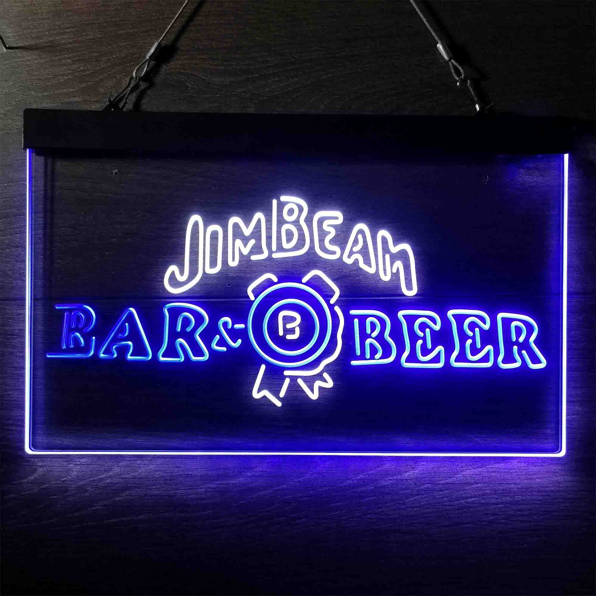 Jim Beam Bar Beer Neon LED Sign