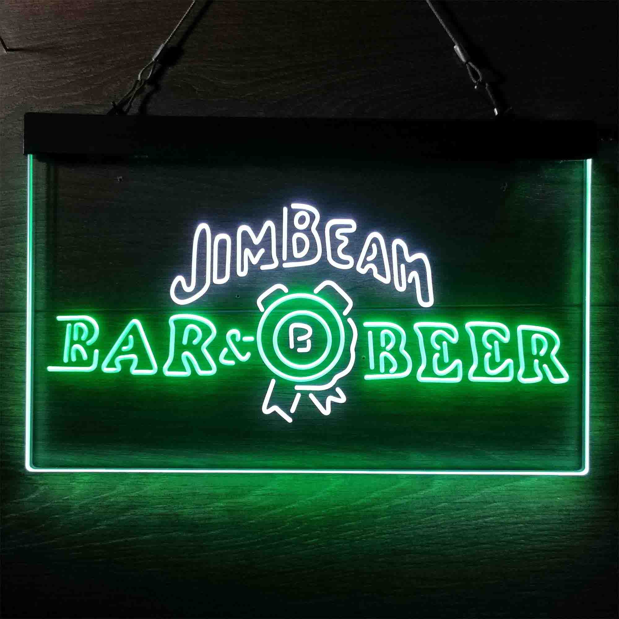 Jim Beam Bar Beer Neon LED Sign