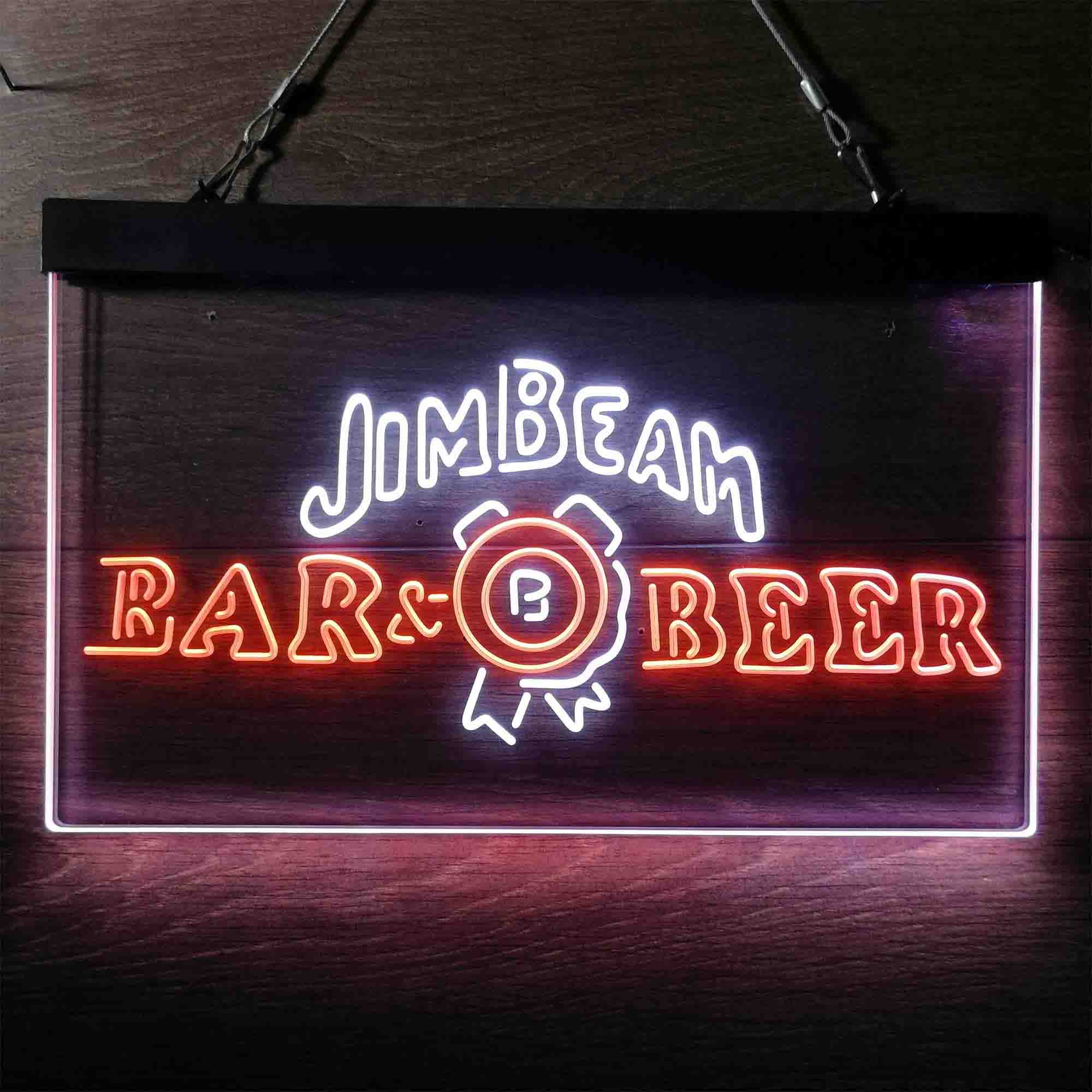 Jim Beam Bar Beer Neon LED Sign