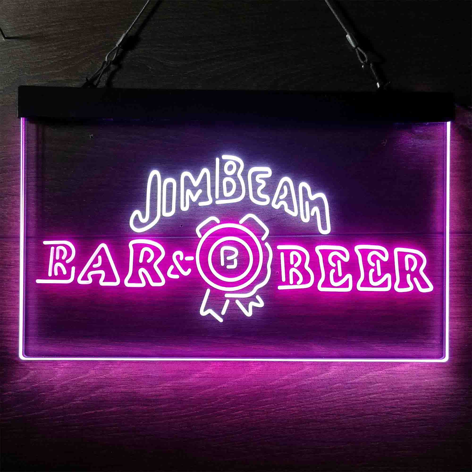 Jim Beam Bar Beer Neon LED Sign