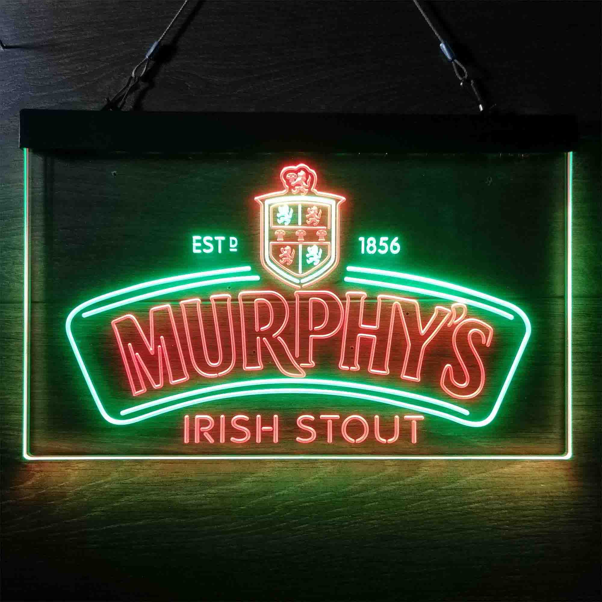 Murphy's Irish Stout Est 1856 Neon LED Sign